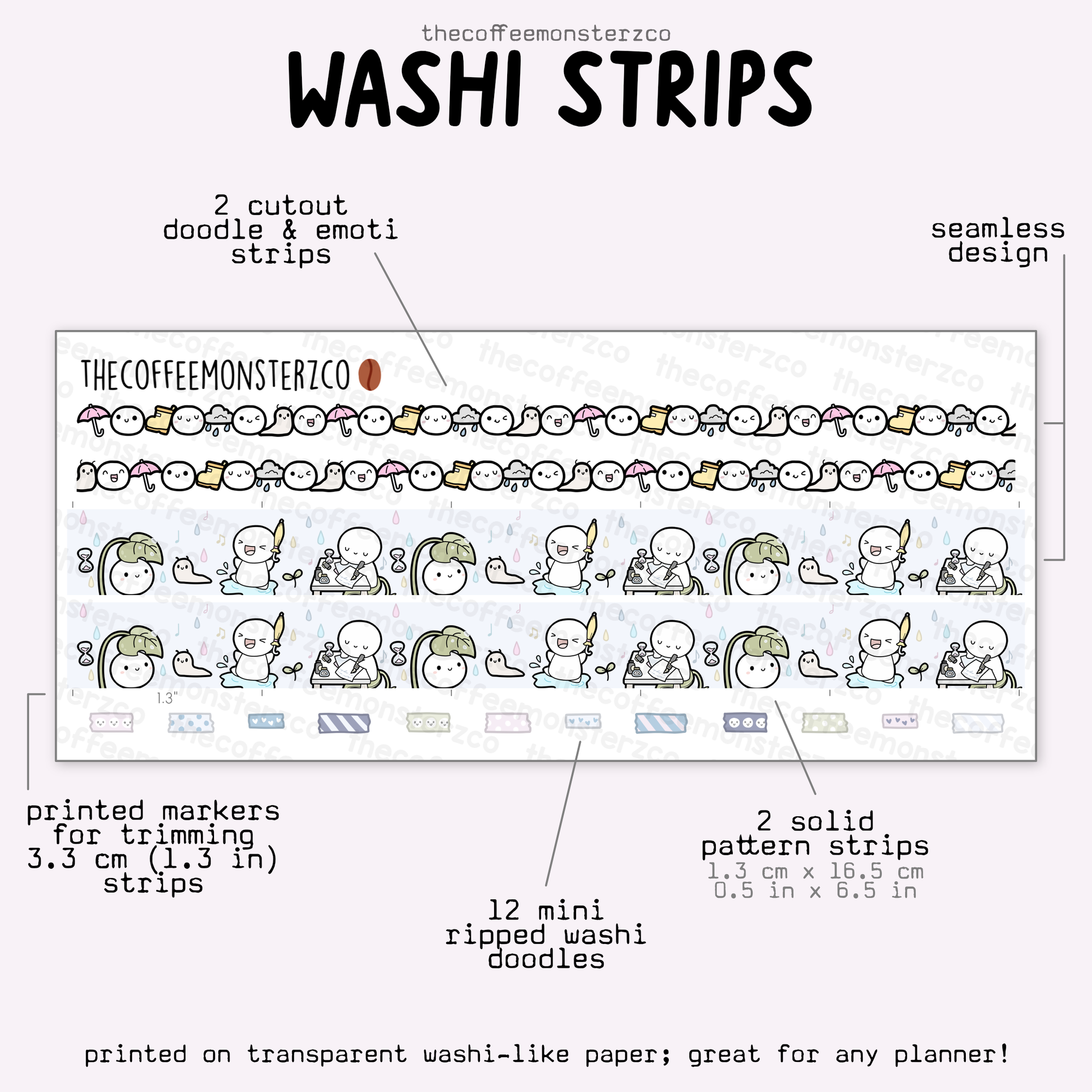 2025 Coordinating Washi Strips