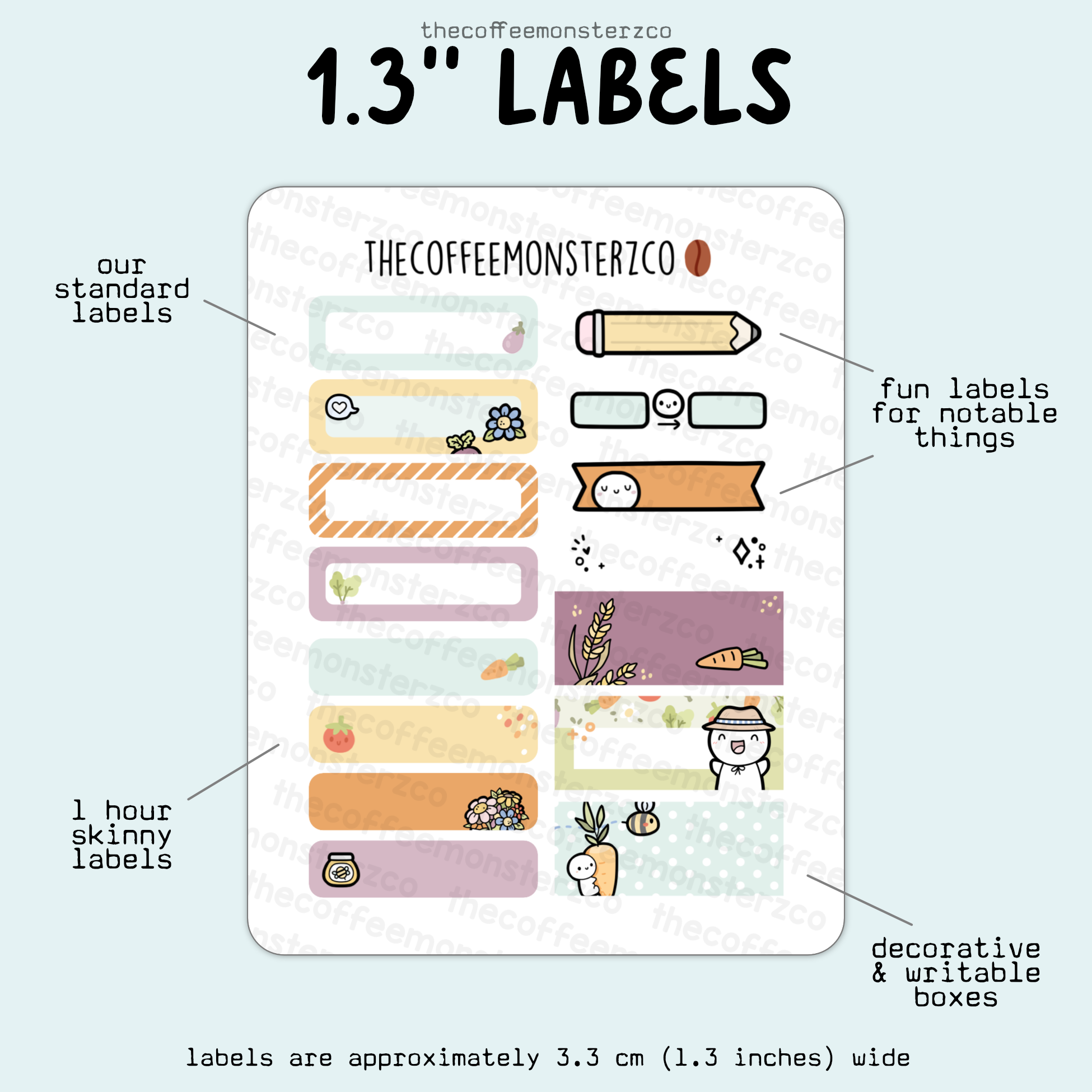 2025 Coordinating 1.3" Labels