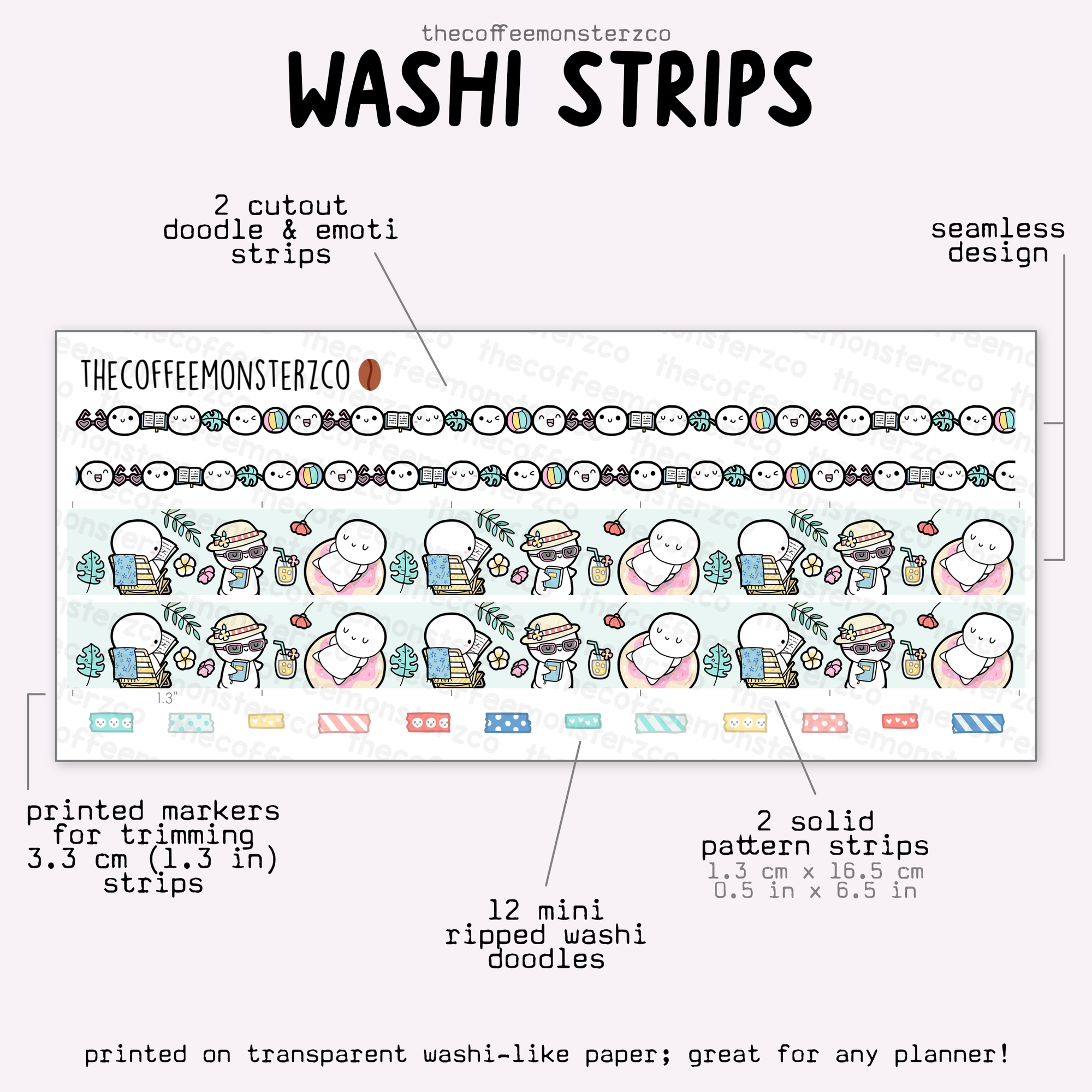 2025 Coordinating Washi Strips