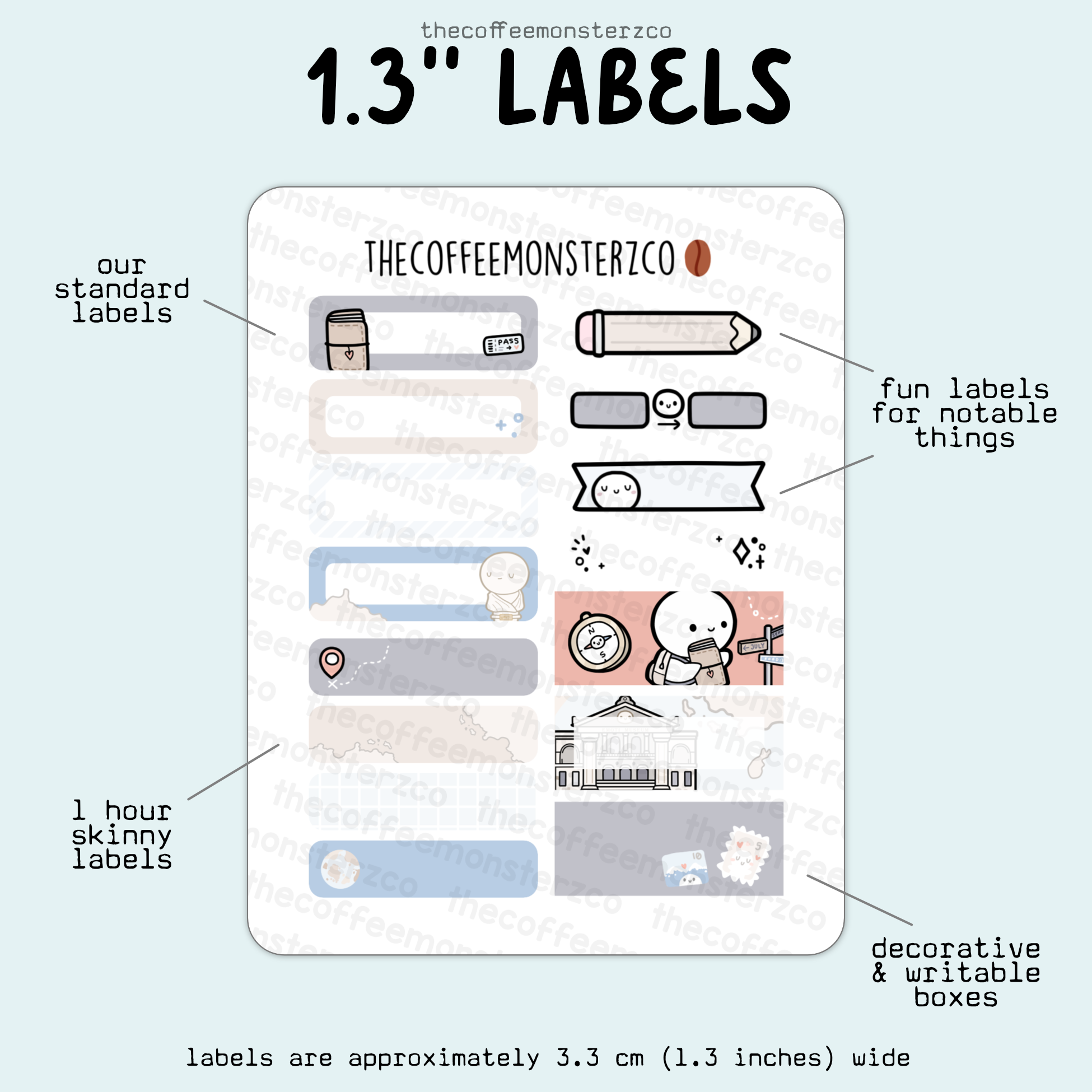 2025 Coordinating 1.3" Labels