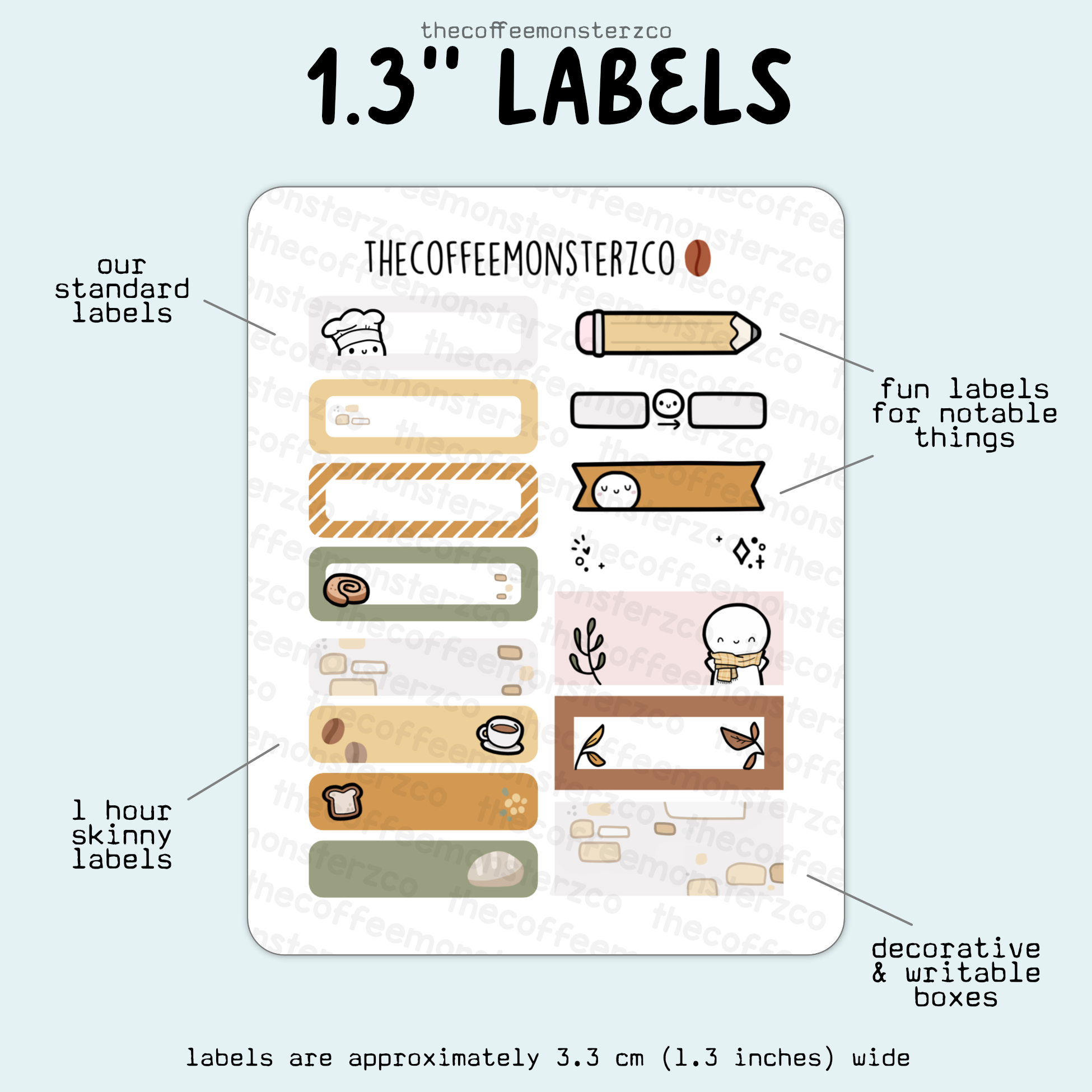 2025 Coordinating 1.3" Labels
