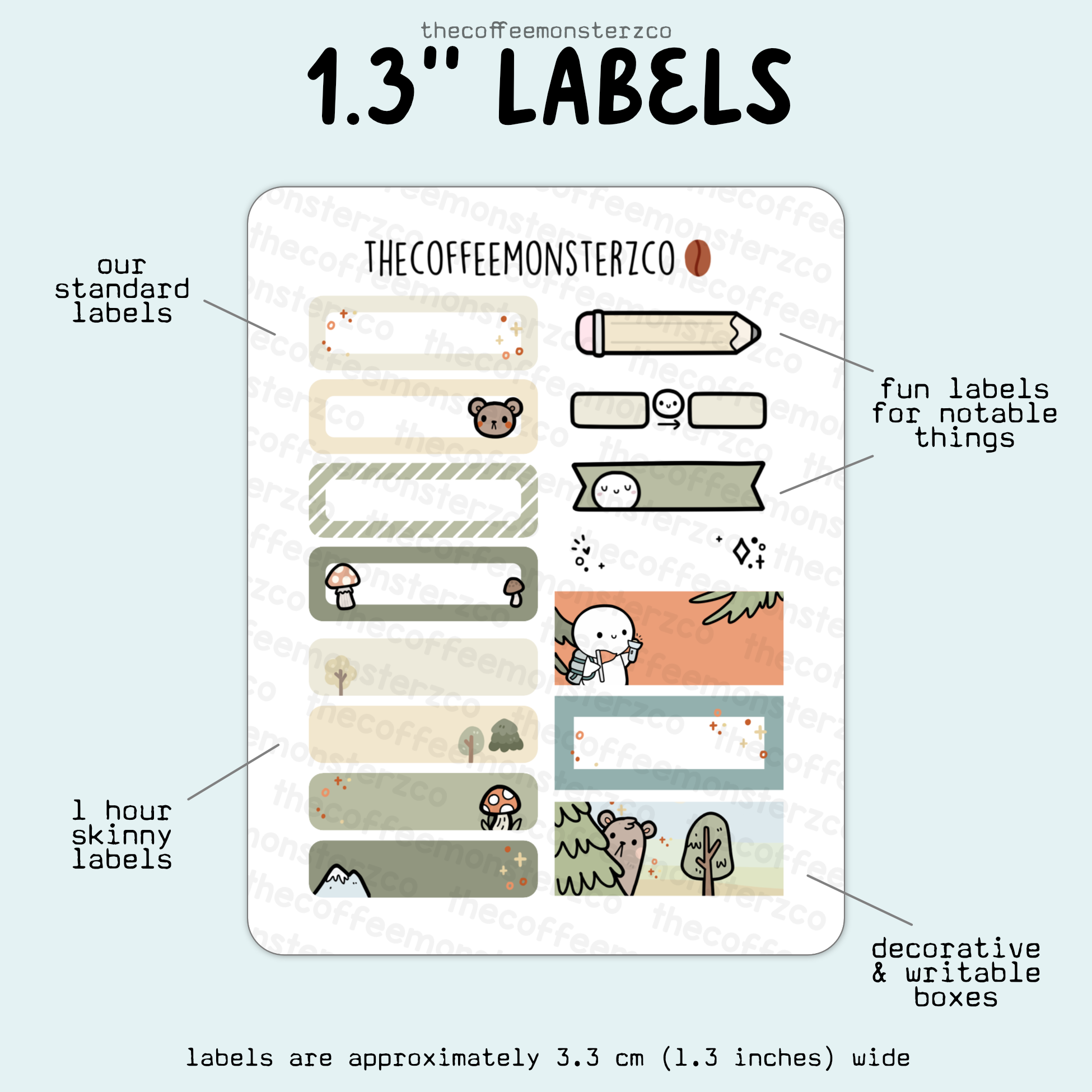 2025 Coordinating 1.3" Labels