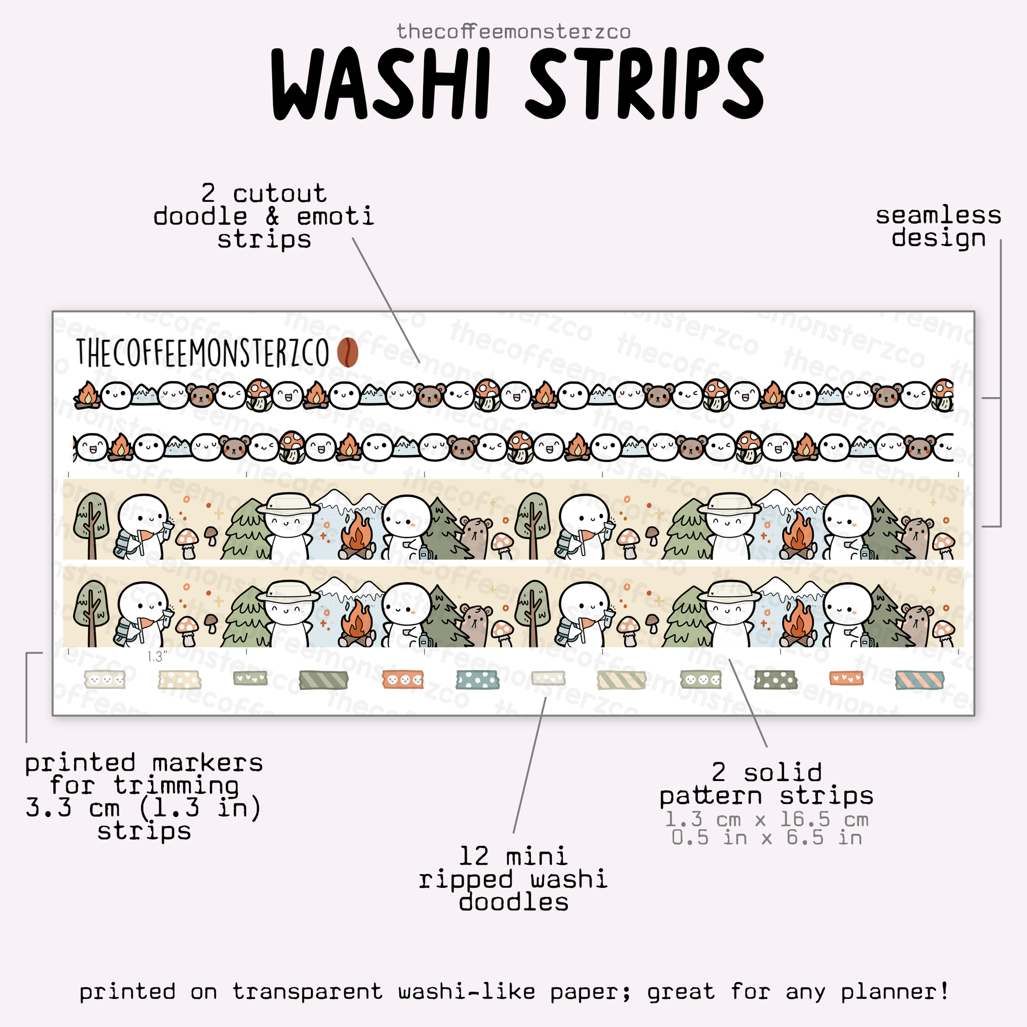 2025 Coordinating Washi Strips