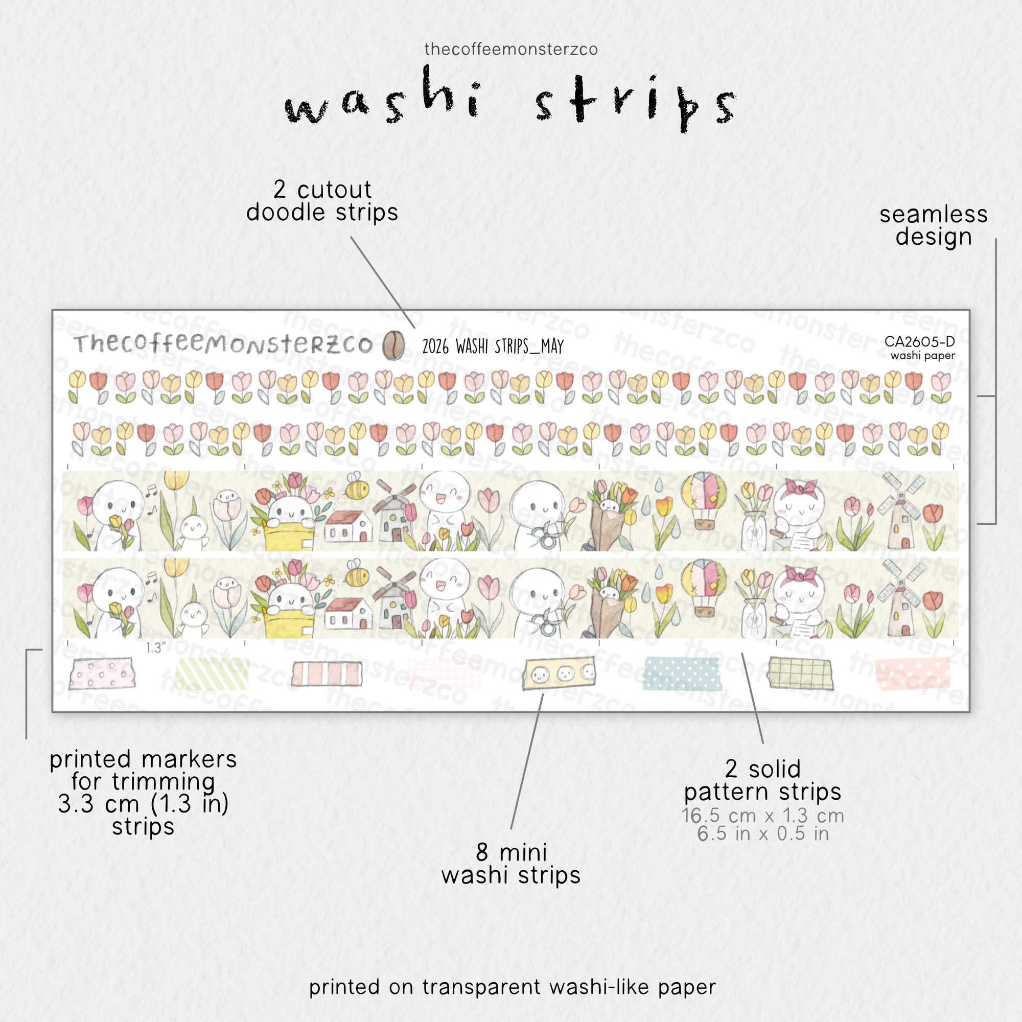 2026 Coordinating Washi Strips