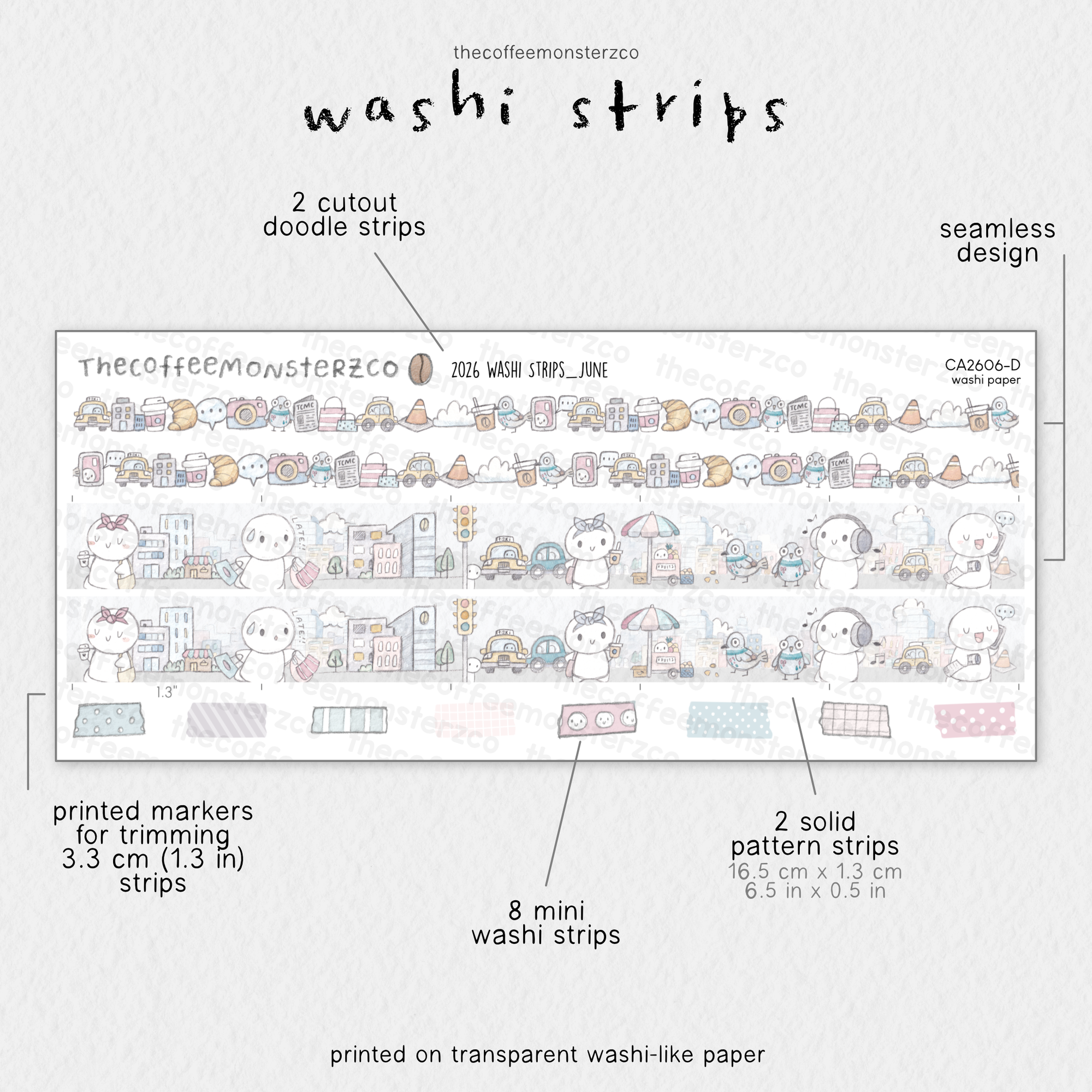 2026 Coordinating Washi Strips