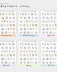 2026 Watercolour Icons