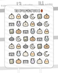 Cozy Halloween Day Number Doodles