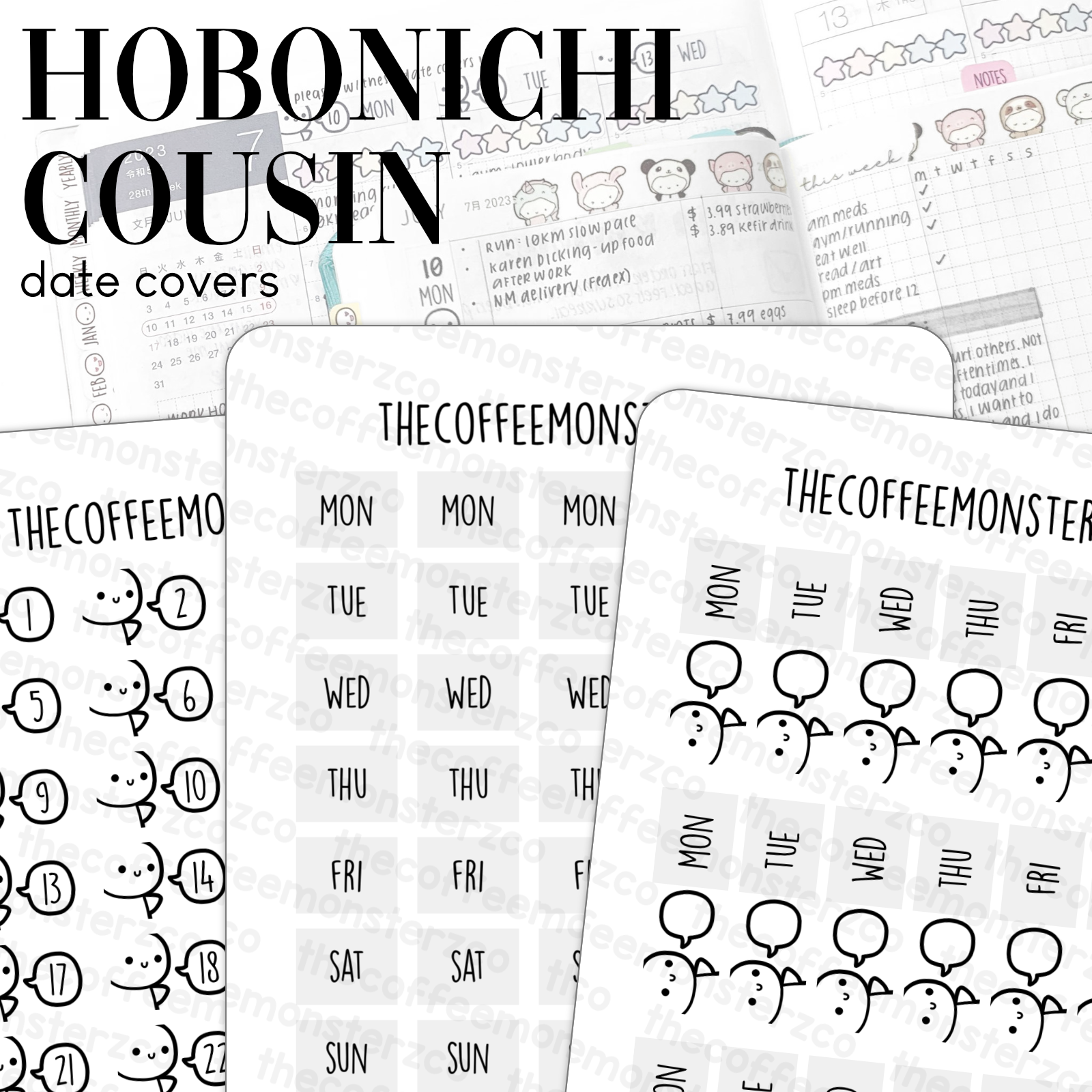 Hobonichi Cousin Date Covers