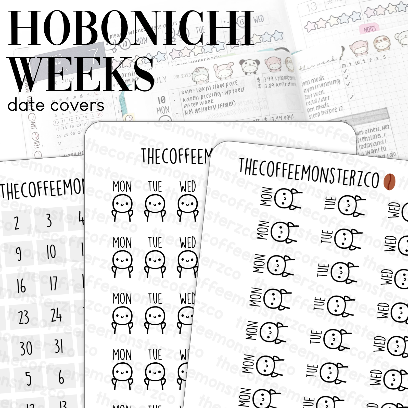 Hobonichi Weeks Date Covers – TheCoffeeMonsterzCo