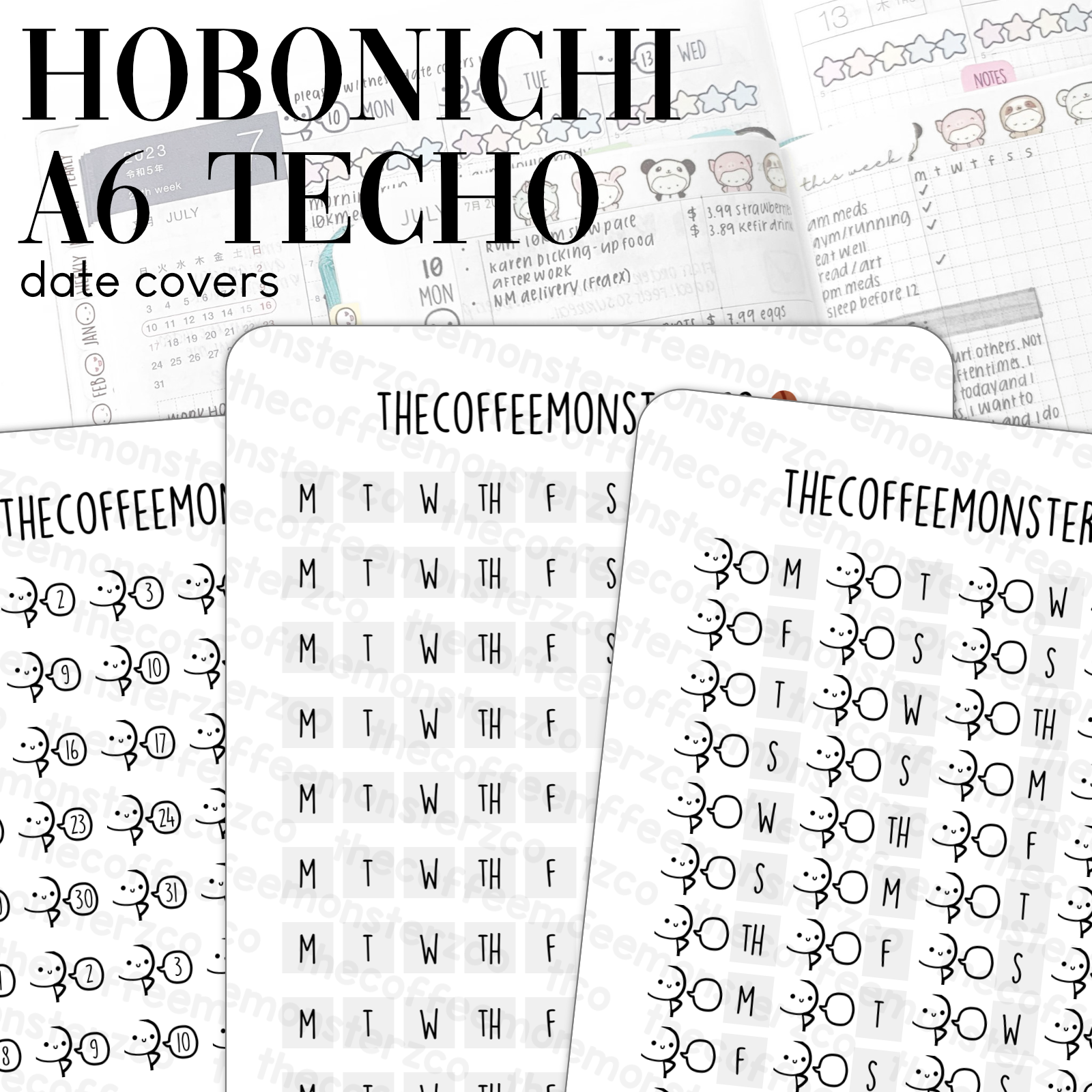 Hobonichi A6 Techo Date Covers