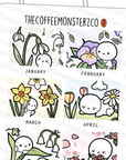 2024 Hobonichi Cousin Monthly Artwork Part 1