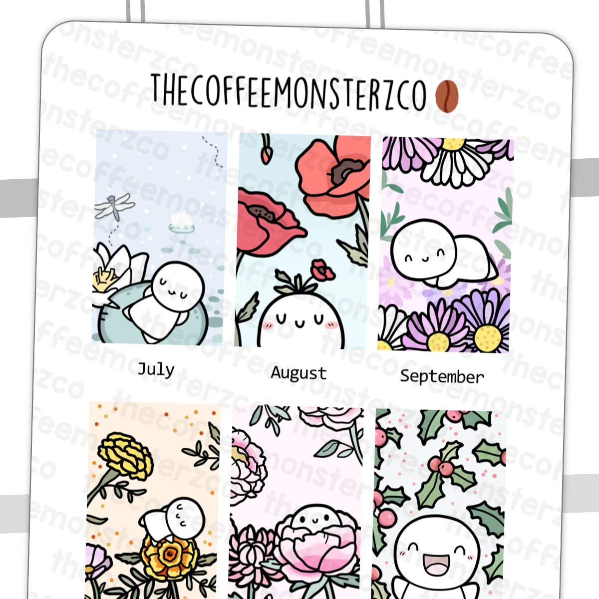 2024 Hobonichi Weeks Monthly Artwork Part 2