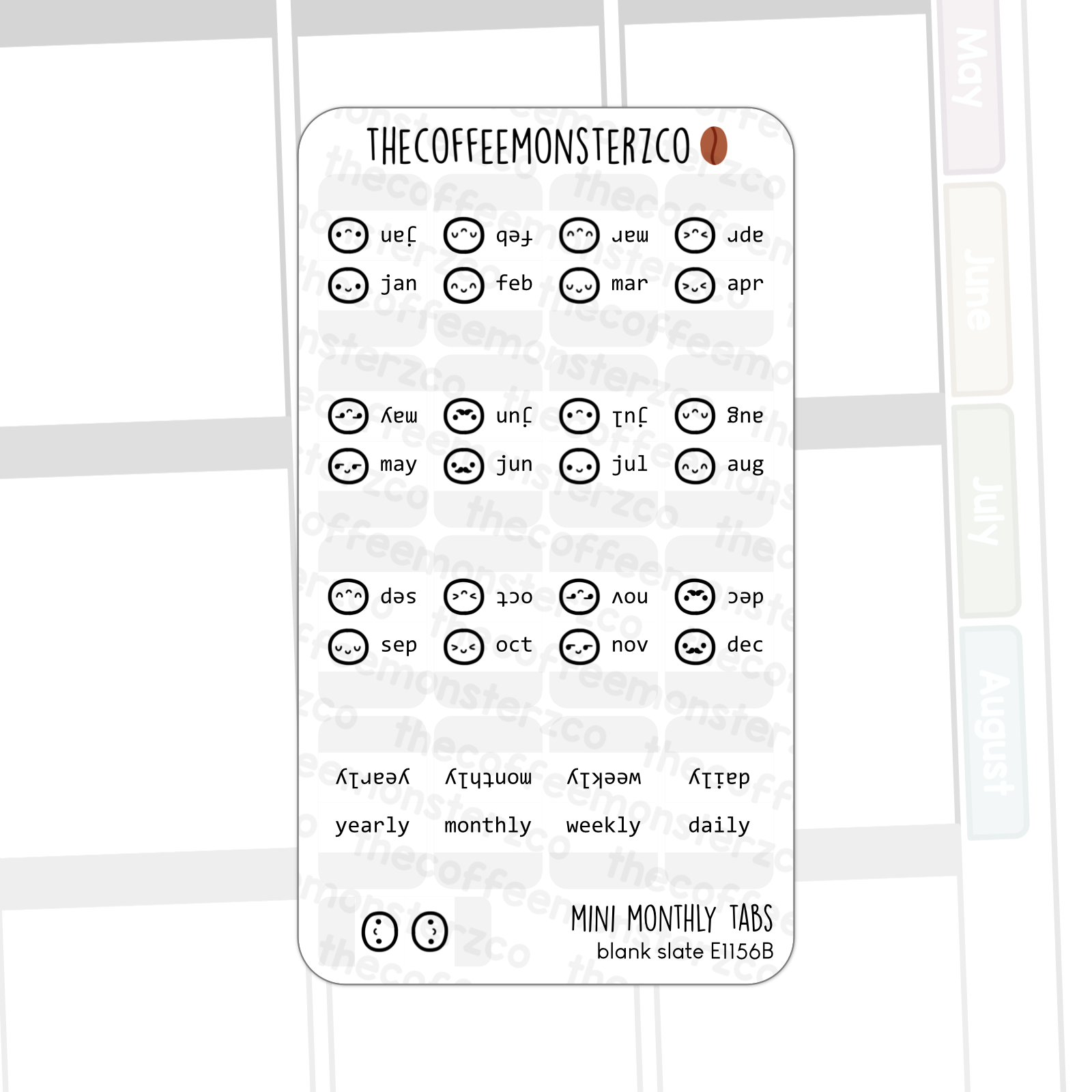 Mini Hobonichi Tabs – TheCoffeeMonsterzCo