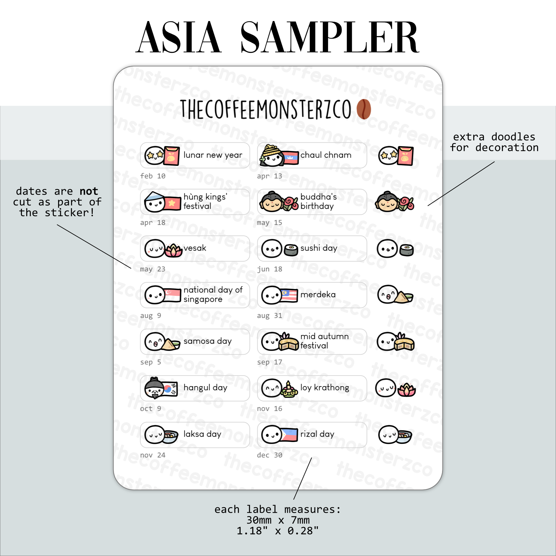 2024 Supplemental Holiday Stickers (FINAL STOCK)