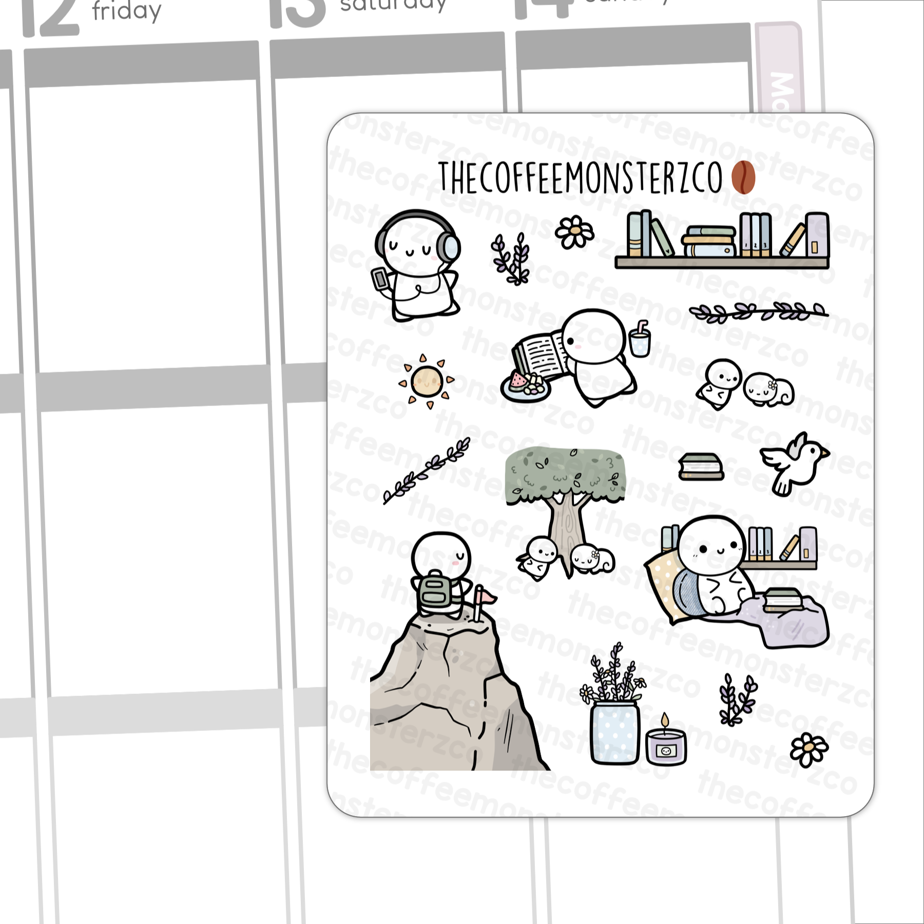 Large Finding Peace Doodles