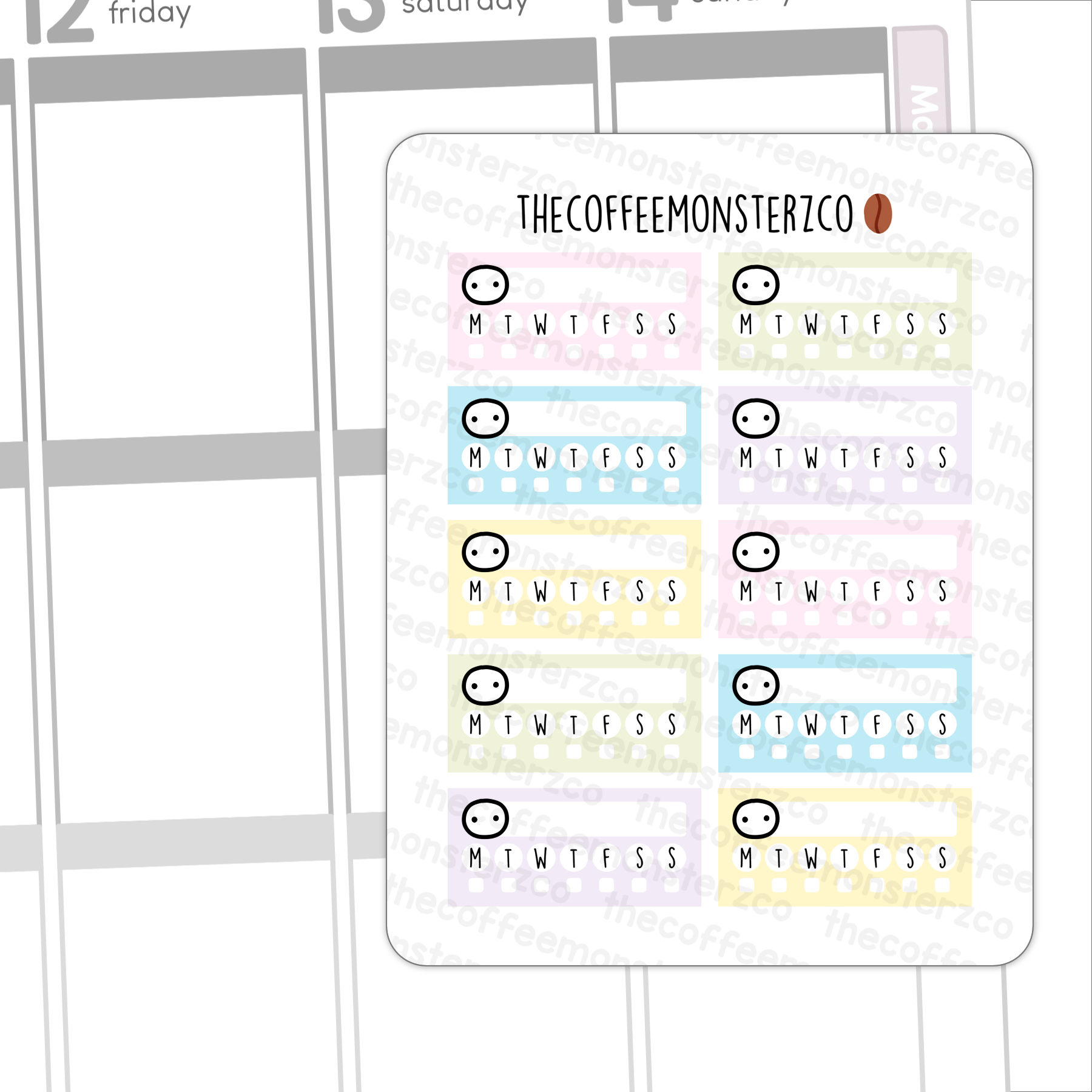 1.3" Habit Trackers