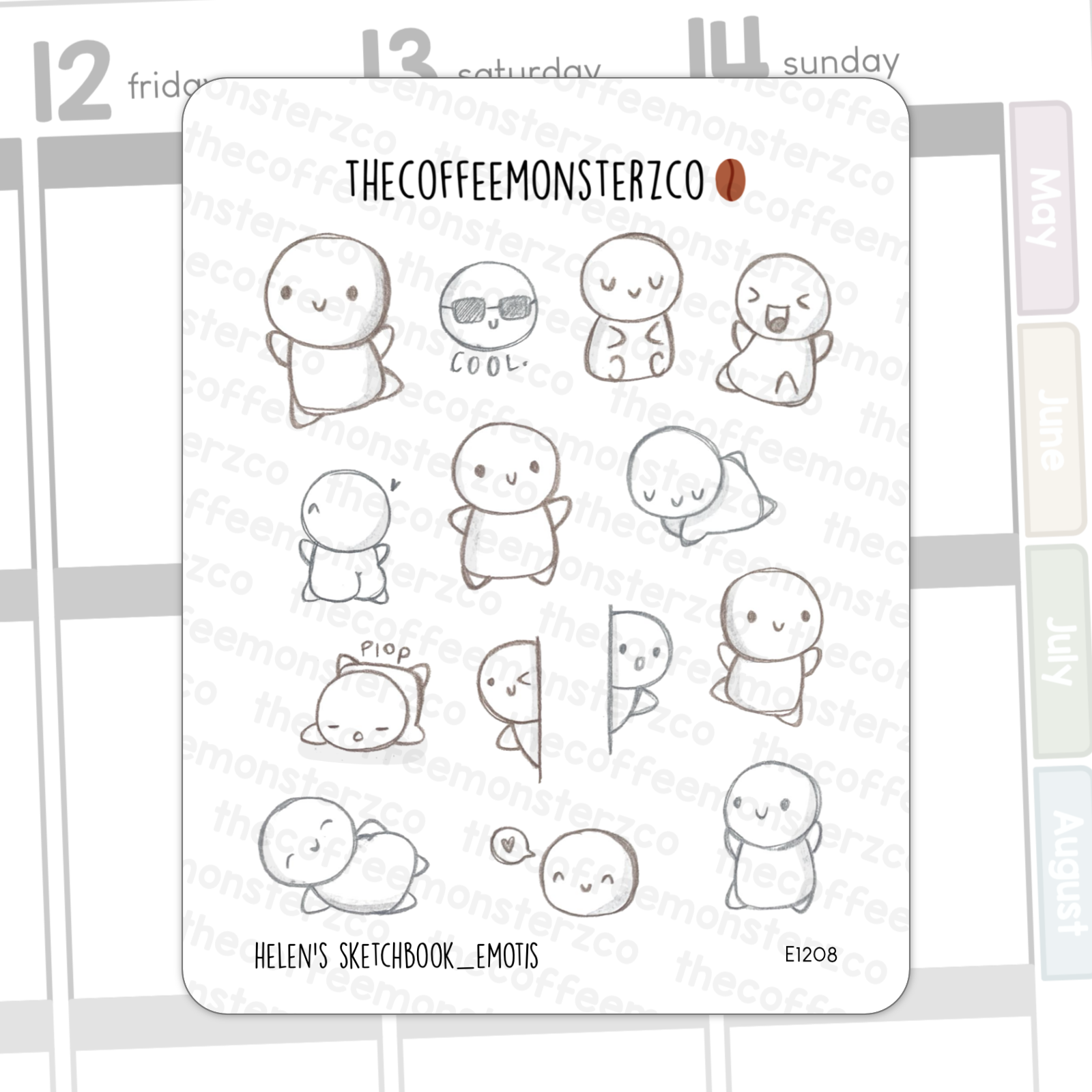 Helen's Sketchbook Stickers