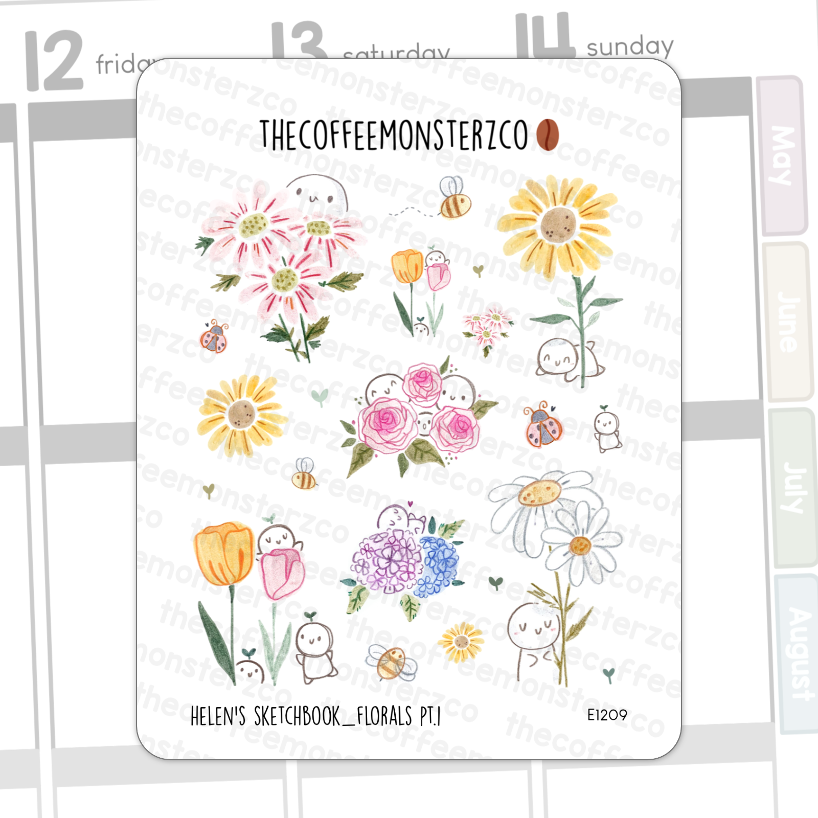 Helen's Sketchbook Stickers