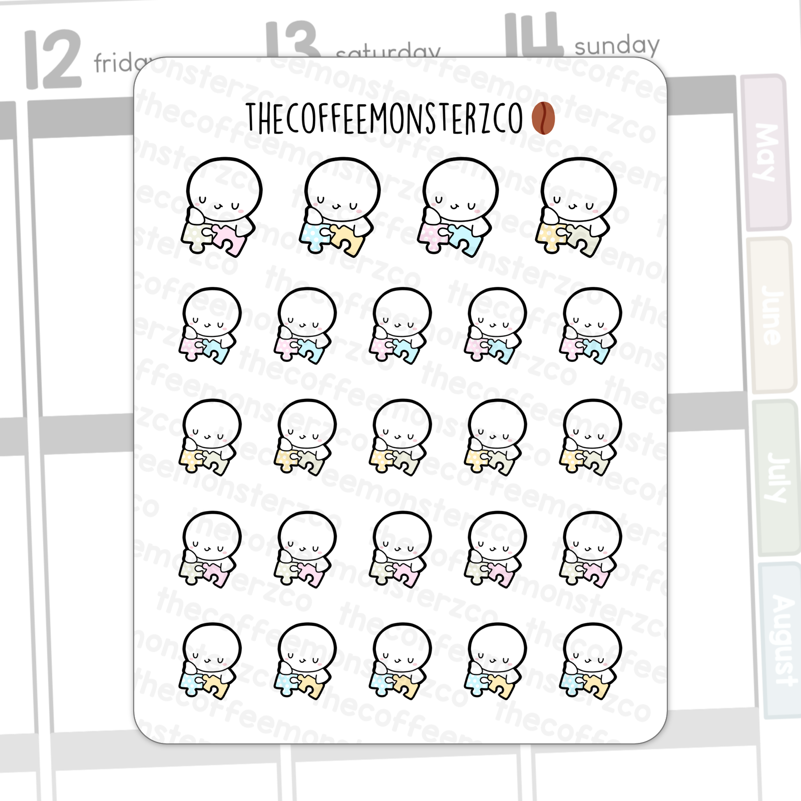 Playing Puzzle Emotis