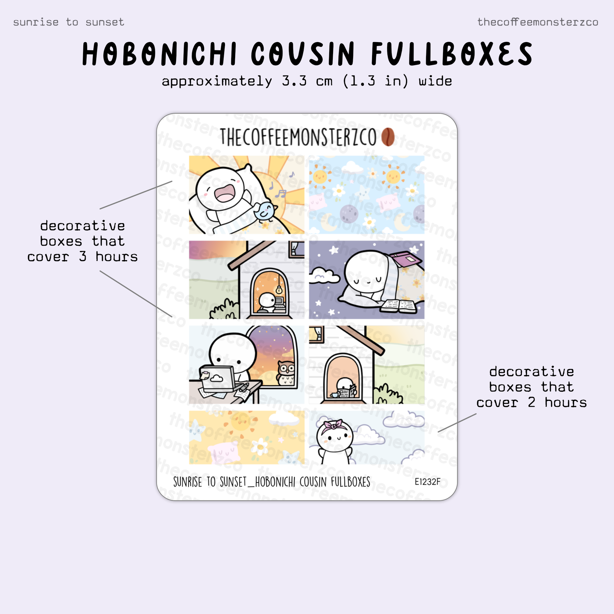 Sunrise To Sunset - Hobonichi Cousin Kit