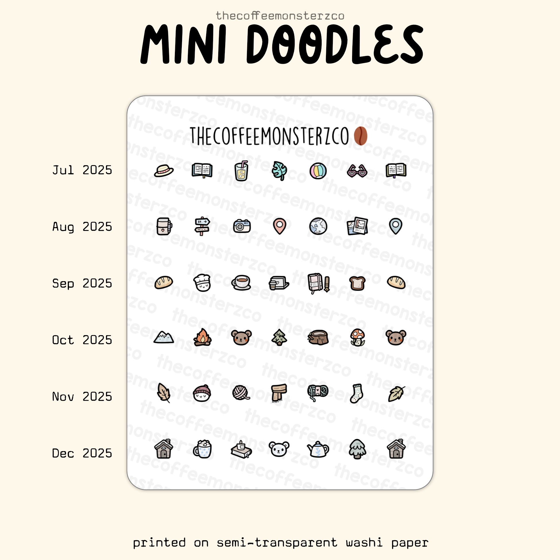 2025 Mini Doodles – TheCoffeeMonsterzCo
