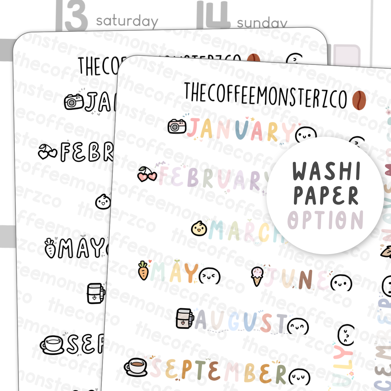 2025 Monthly Headings
