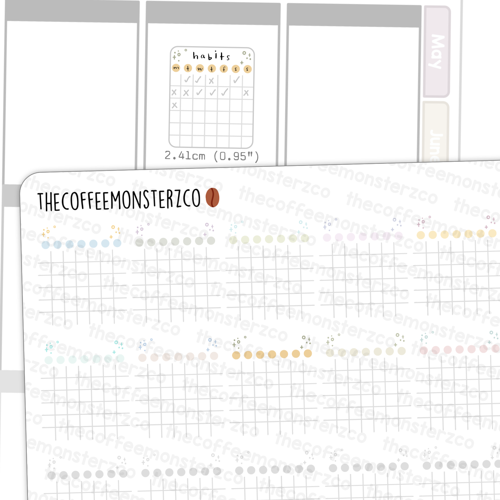 2025 Small Monthly Habit Tracker