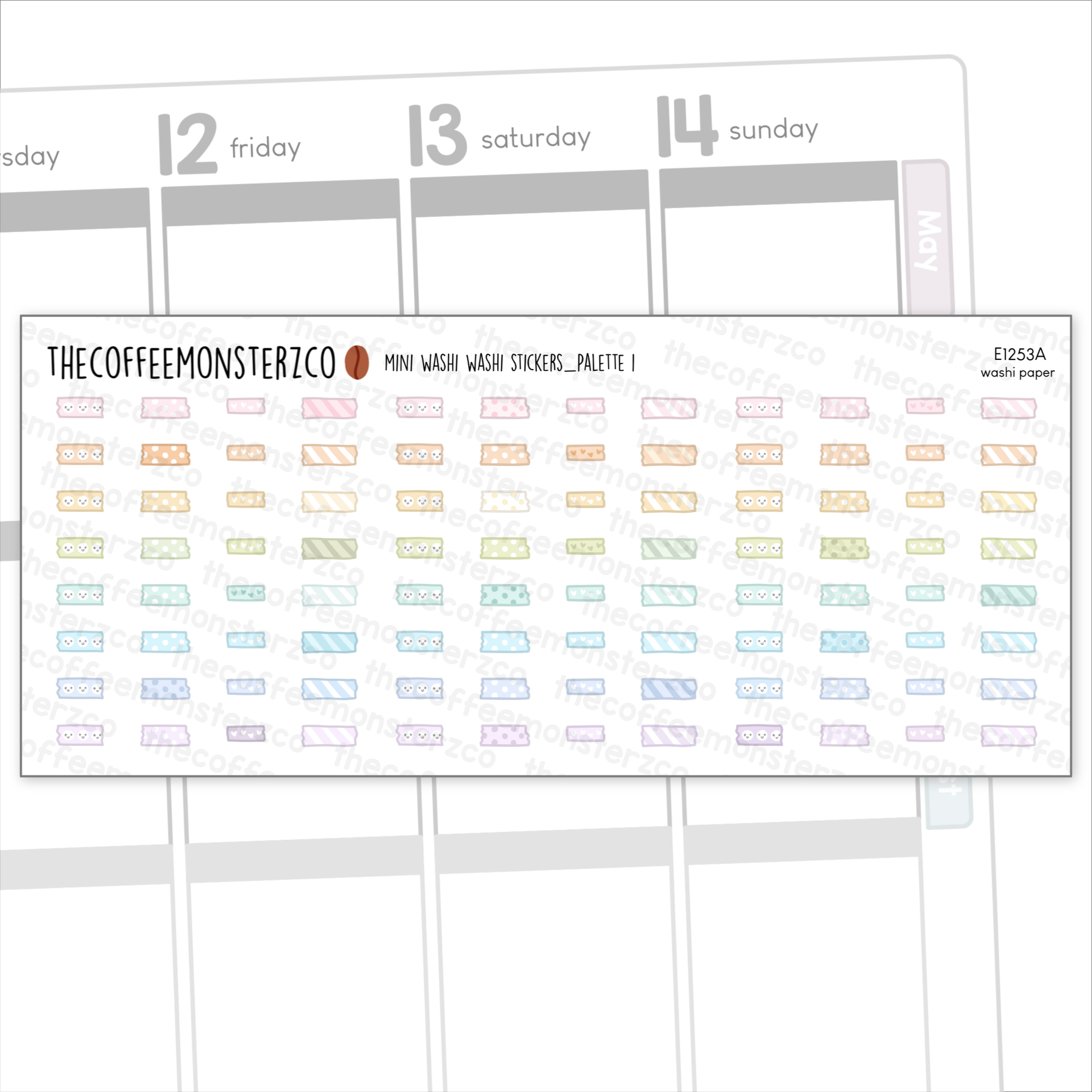 Mini Washi Washi Stickers - Washi Paper