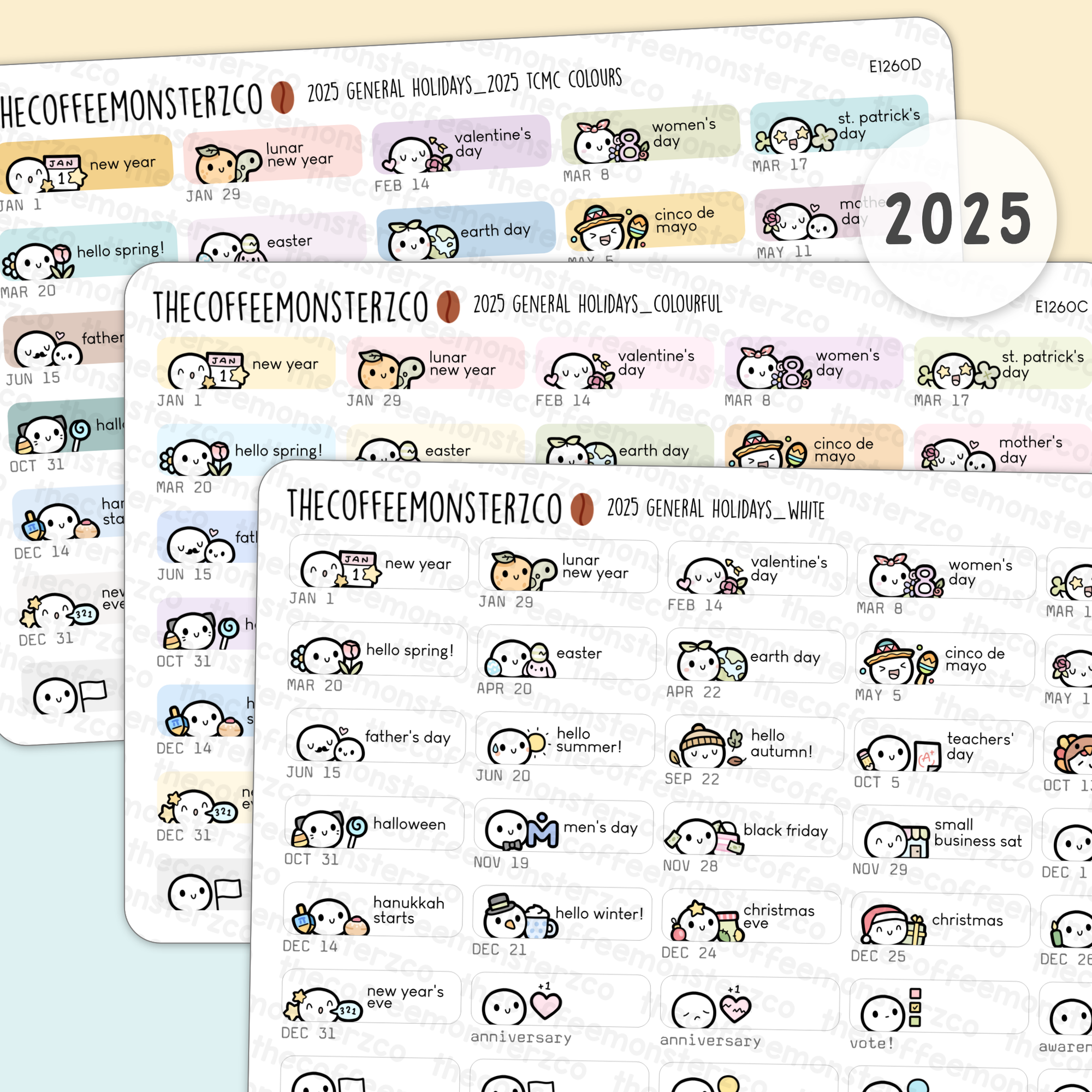 2025 General Holidays