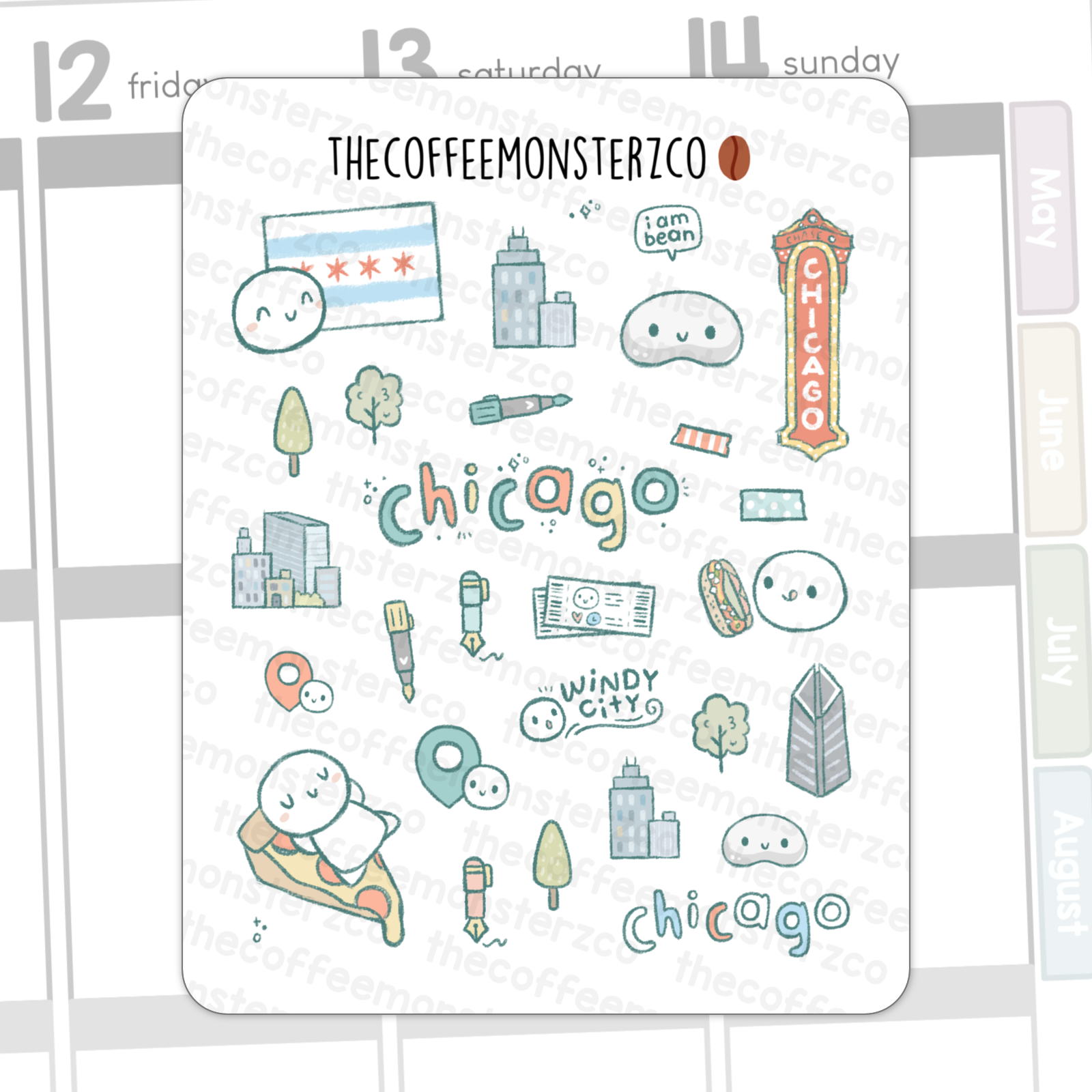 Helen's Sketchbook: Chicago Doodles