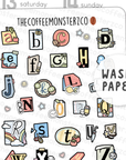 Alphabet Clippings (Freebie Leftovers)