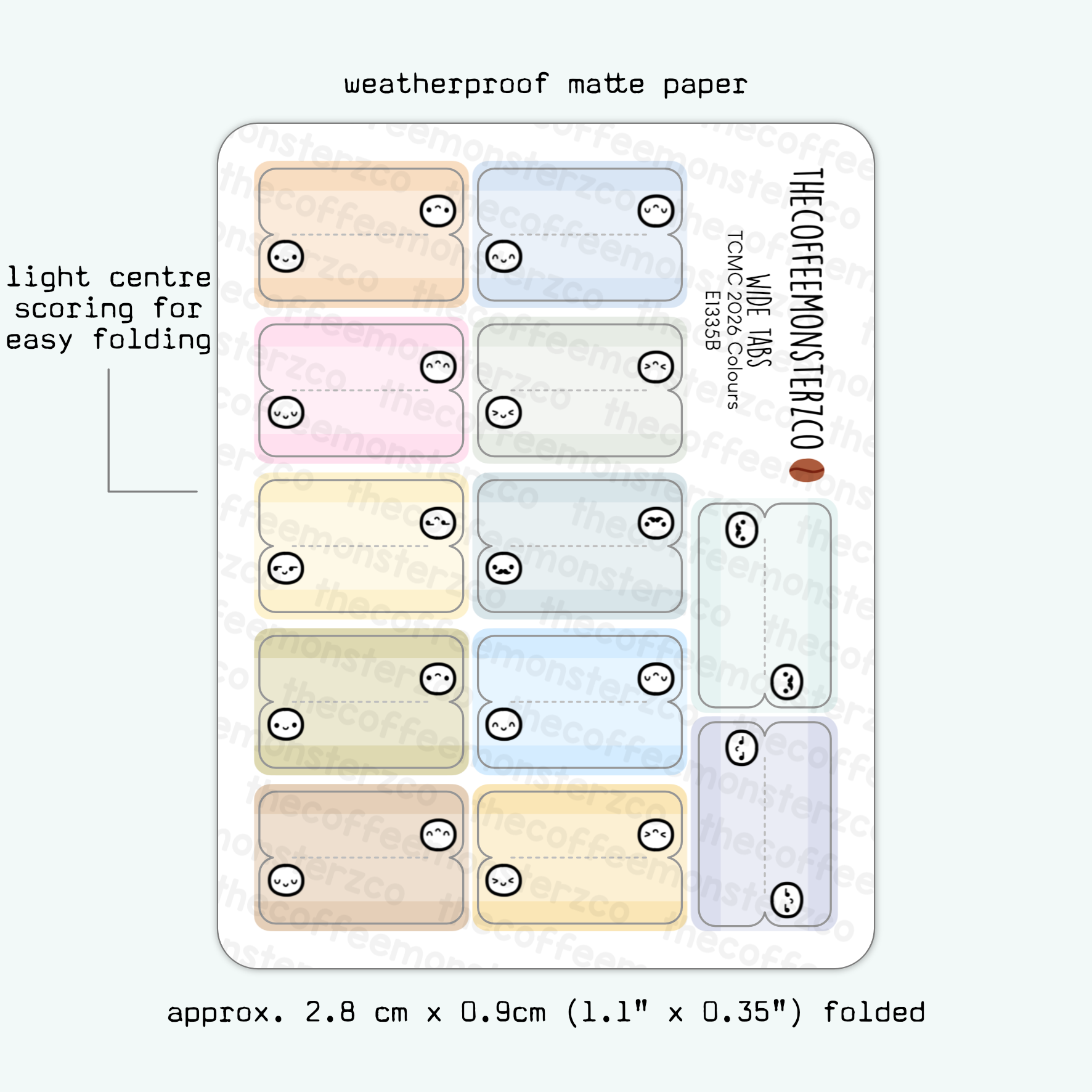 Wide Tabs - Emotis