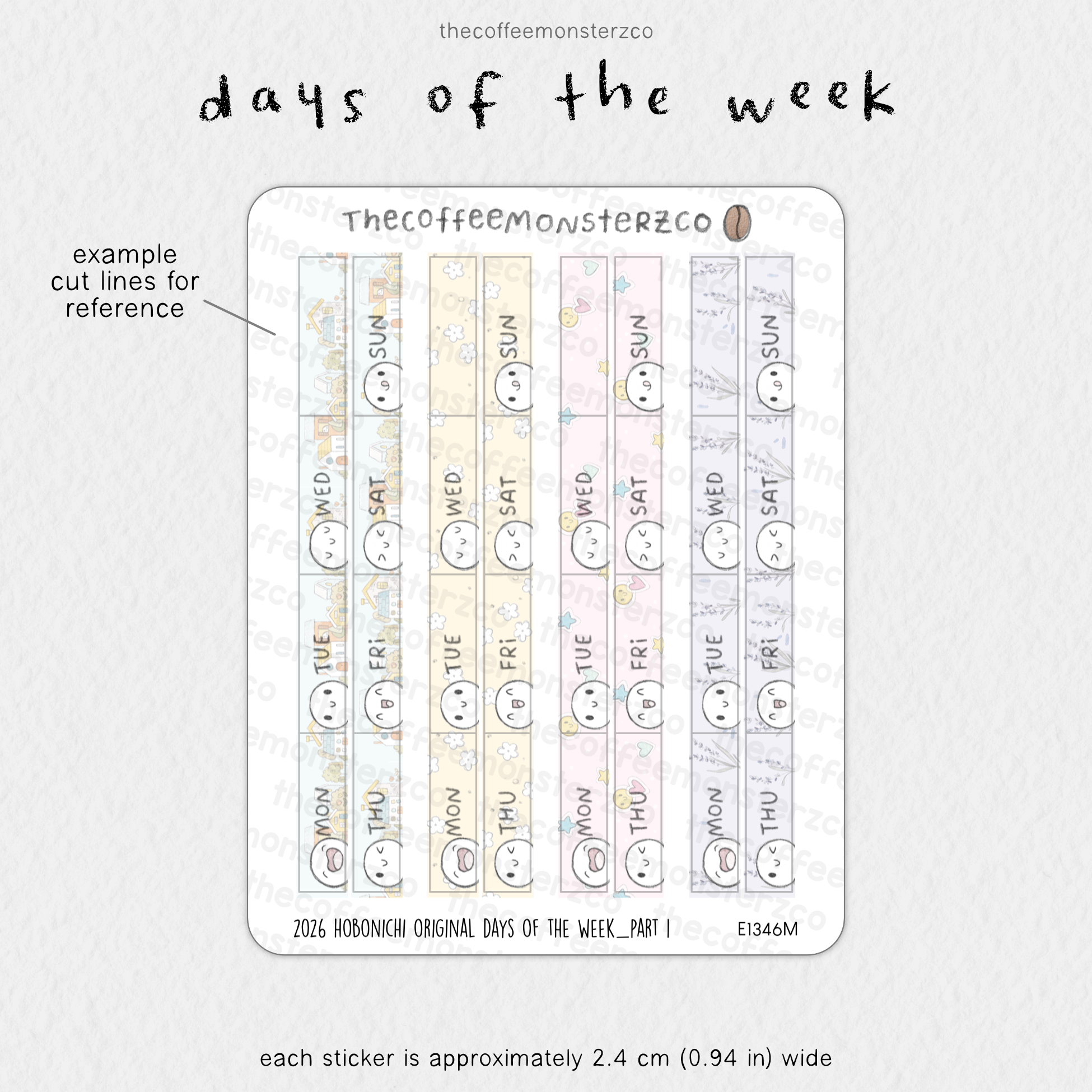 2026 Hobonichi Original Days Of The Week