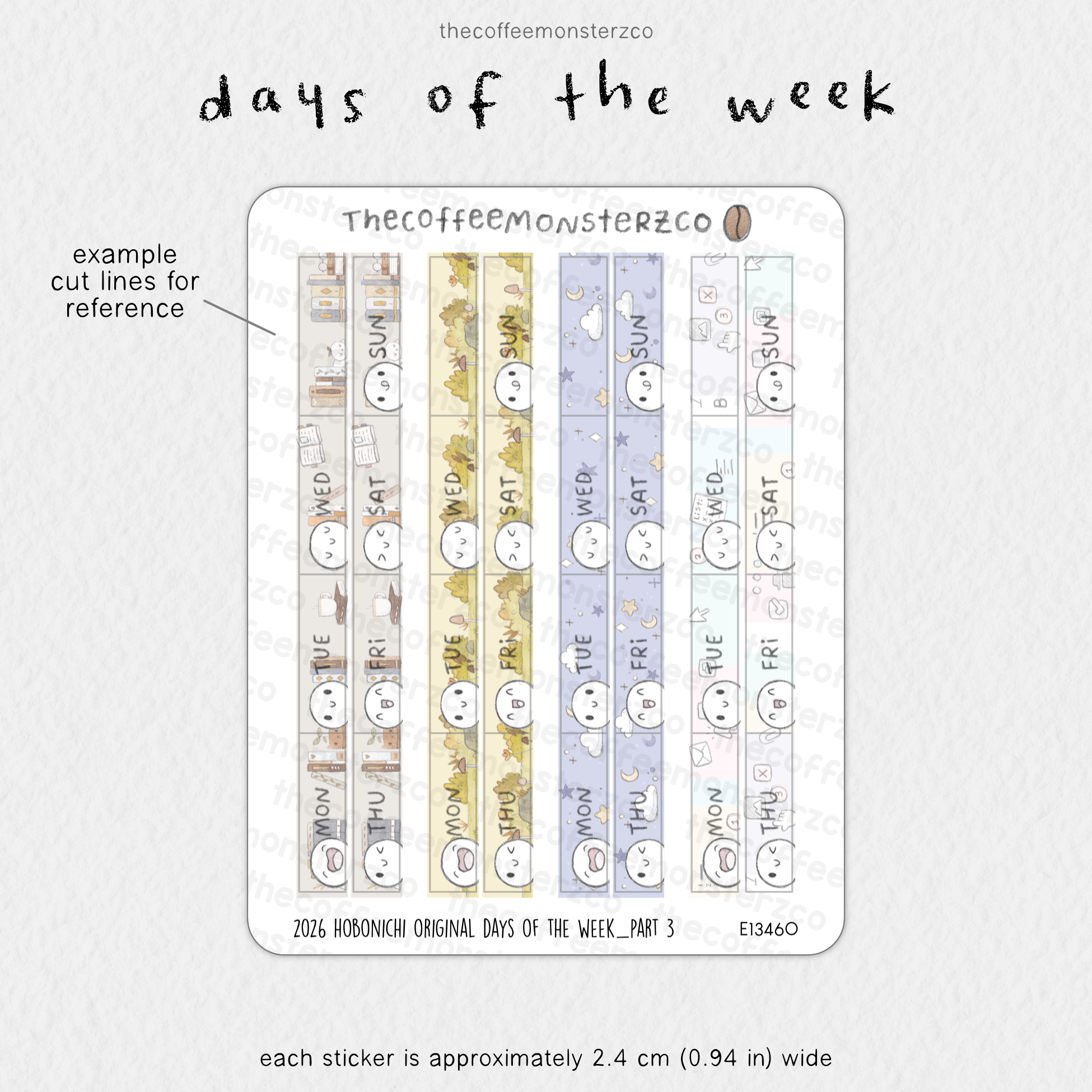 2026 Hobonichi Original Days Of The Week
