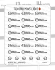 Bean Sampler Full Sheets - Negative Days