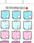 Winter Sticky Note Stickers