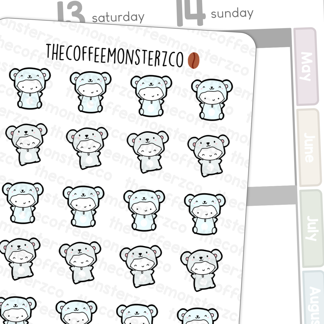 Polar Bear Onesie Emotis