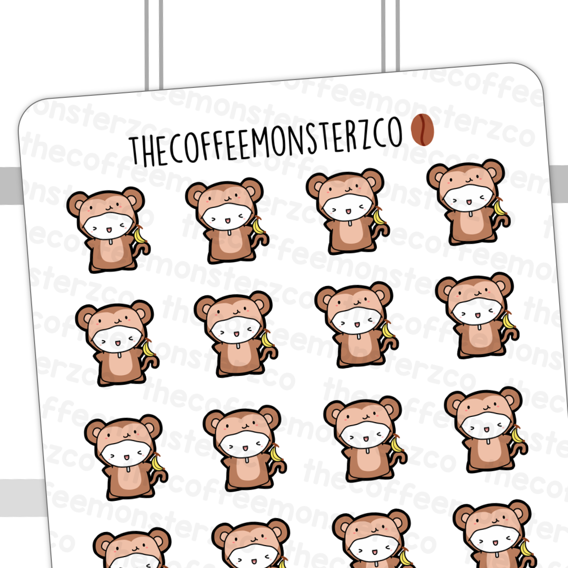 Monkey Onesie Emotis (FINAL STOCK)
