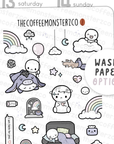 Large A Gloomy Week Doodles