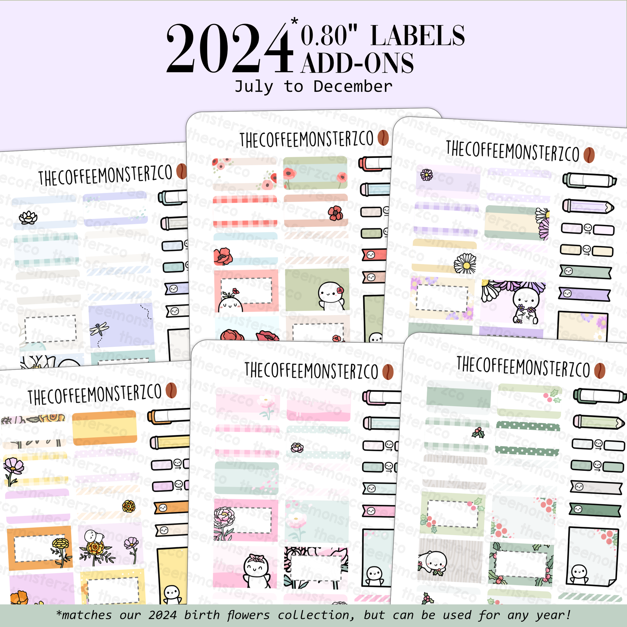 2024 Coordinating Add-ons - Small Labels (0.80") - Part 2