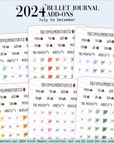 2024 Coordinating Add-ons - Bullet Journal - Part 2