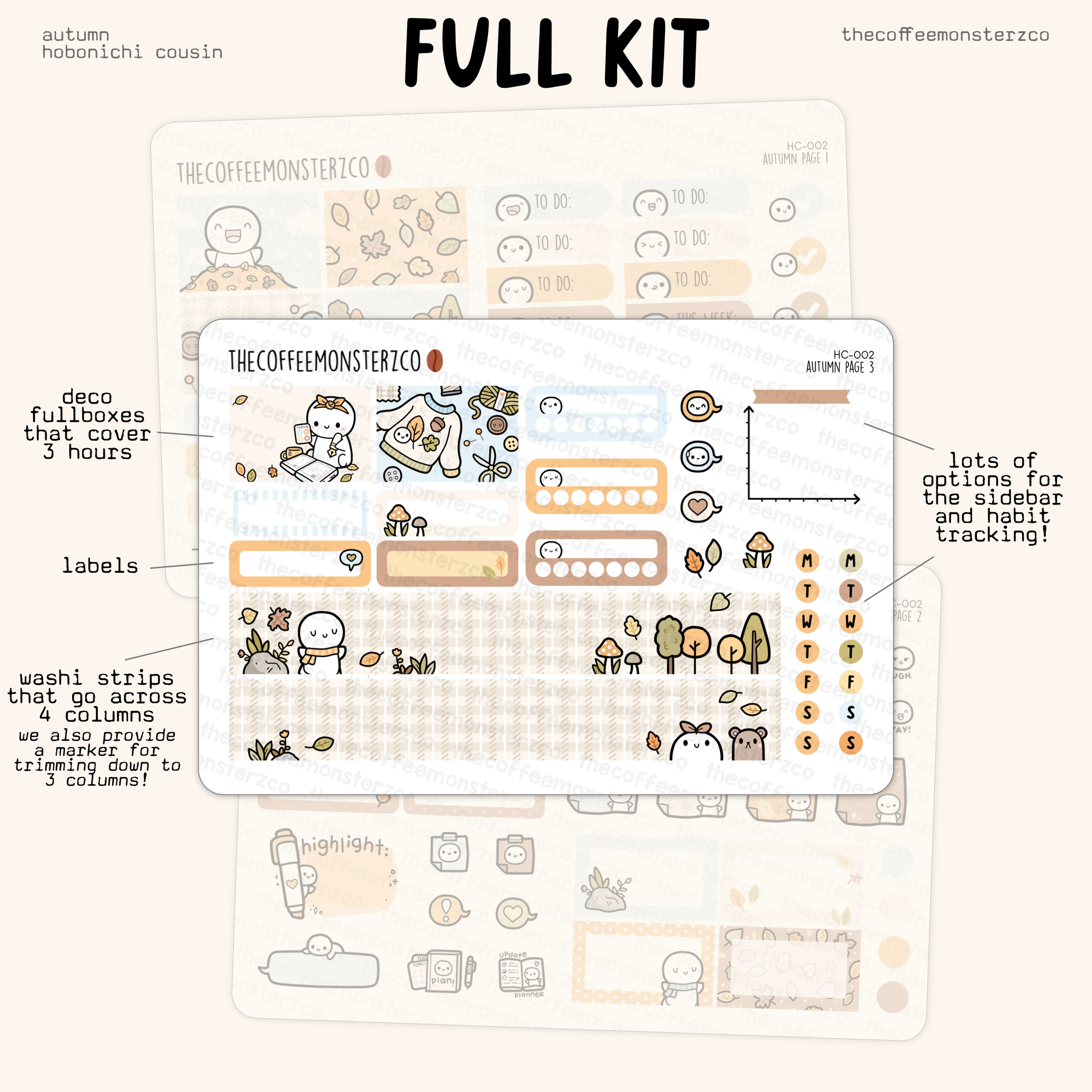 Autumn - Hobonichi Cousin Kit