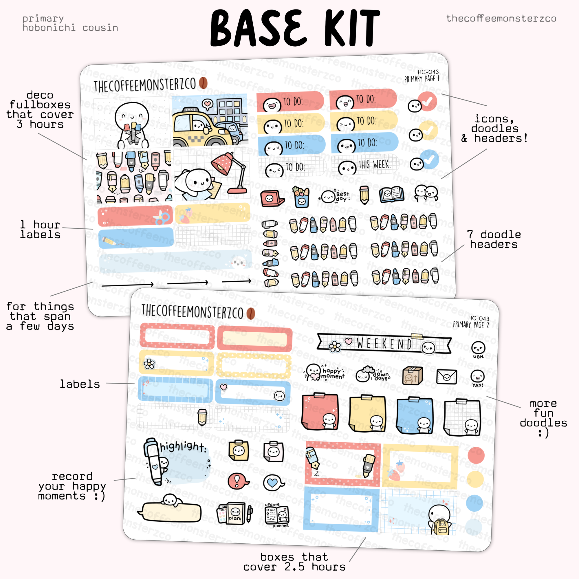Primary - Hobonichi Cousin Kit