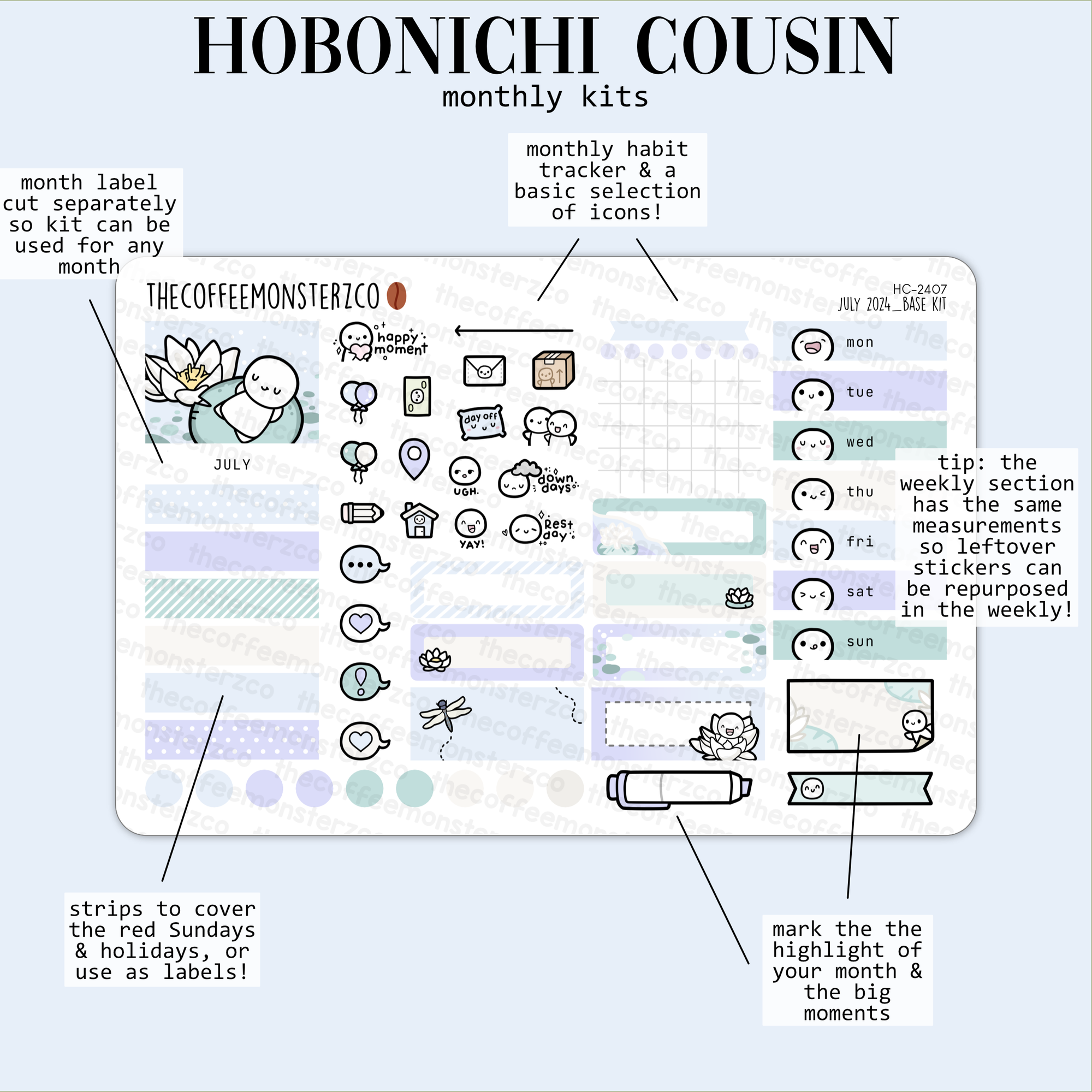 2024 Hobonichi Cousin Monthly Kits - Part 2