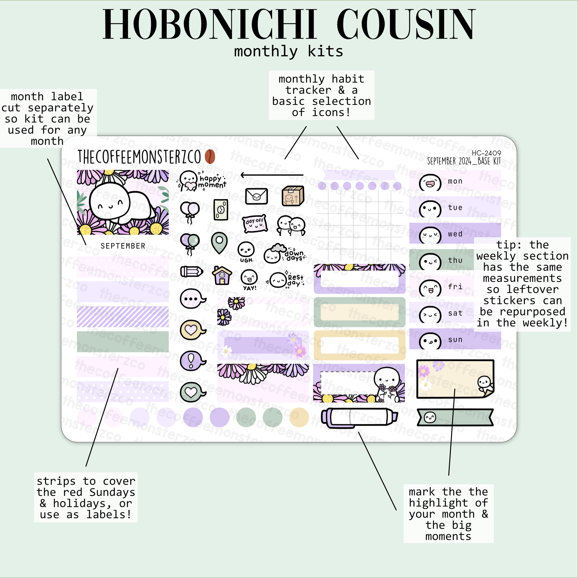 2024 Hobonichi Cousin Monthly Kits - Part 2