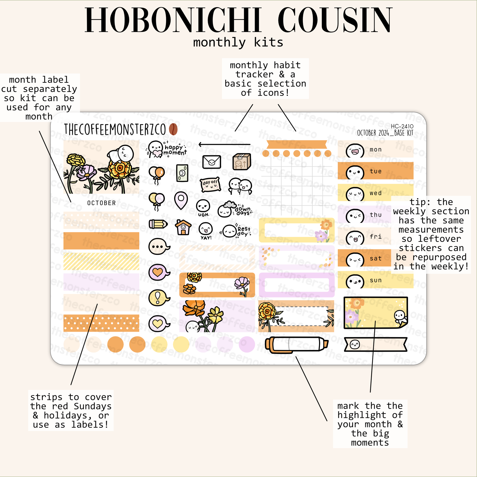 2024 Hobonichi Cousin Monthly Kits - Part 2