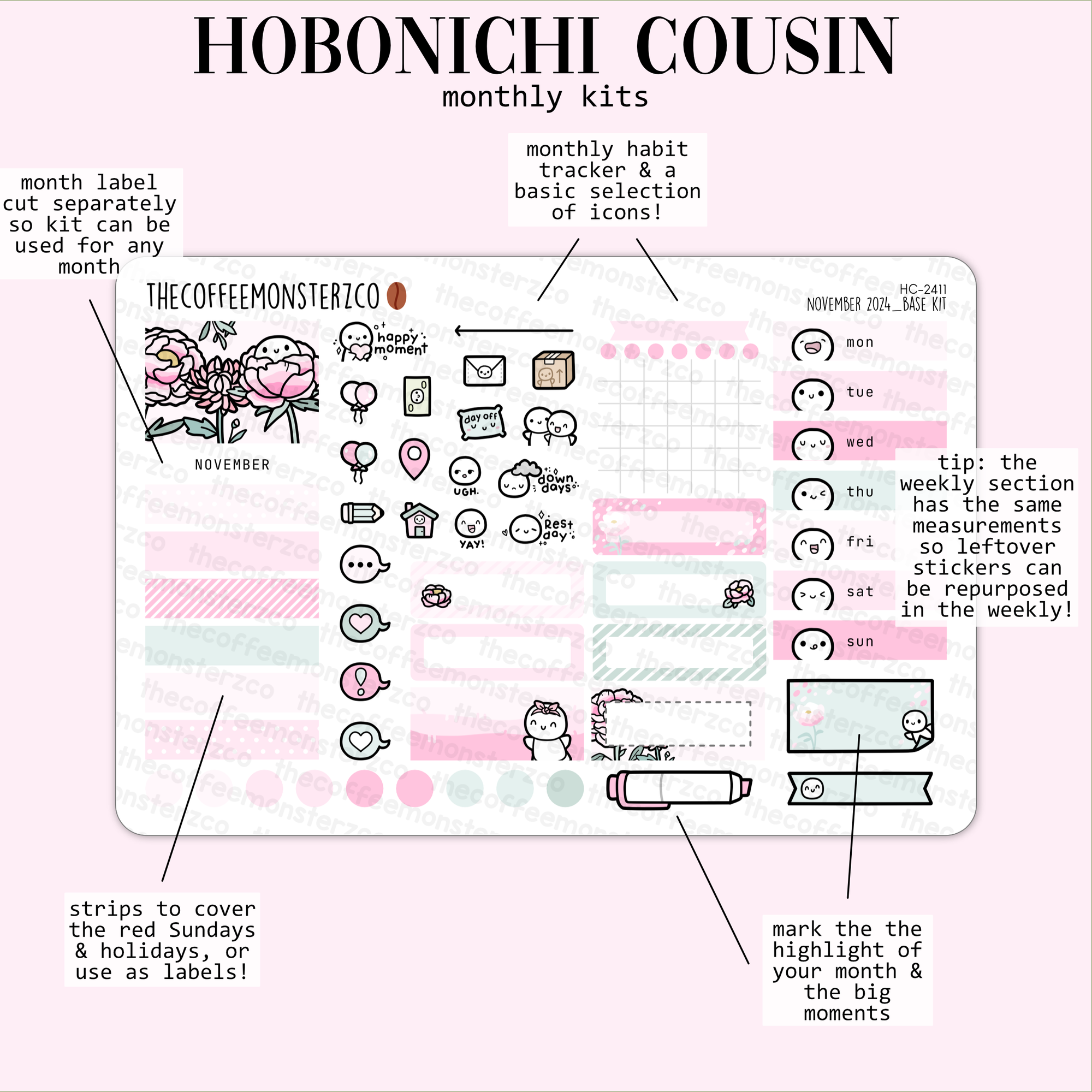 2024 Hobonichi Cousin Monthly Kits - Part 2