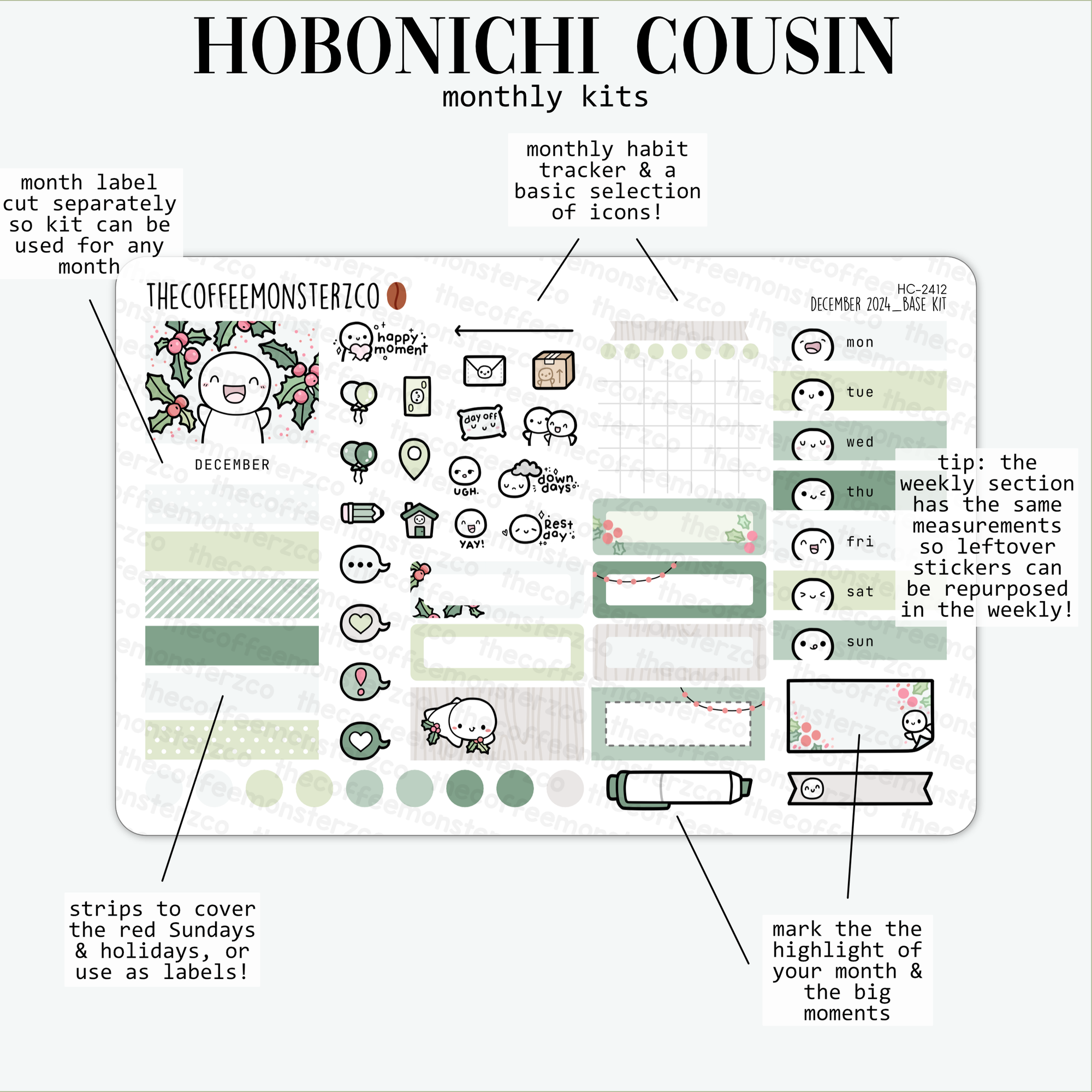 2024 Hobonichi Cousin Monthly Kits - Part 2