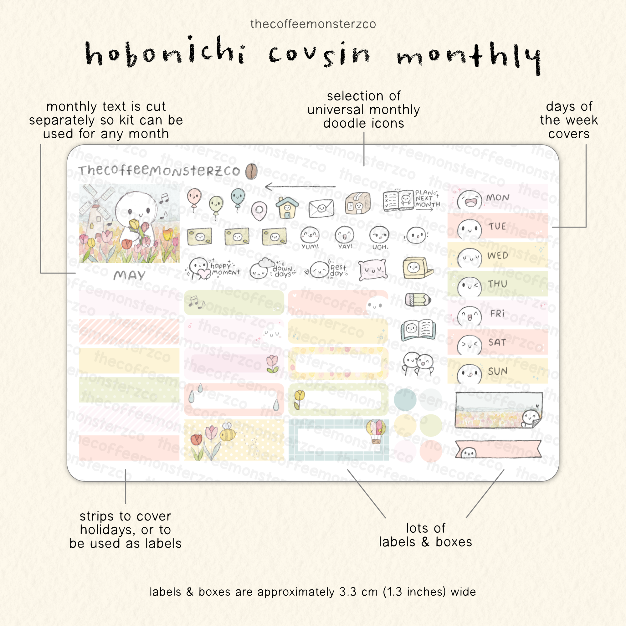 2026 Hobonichi Cousin Monthly Kits
