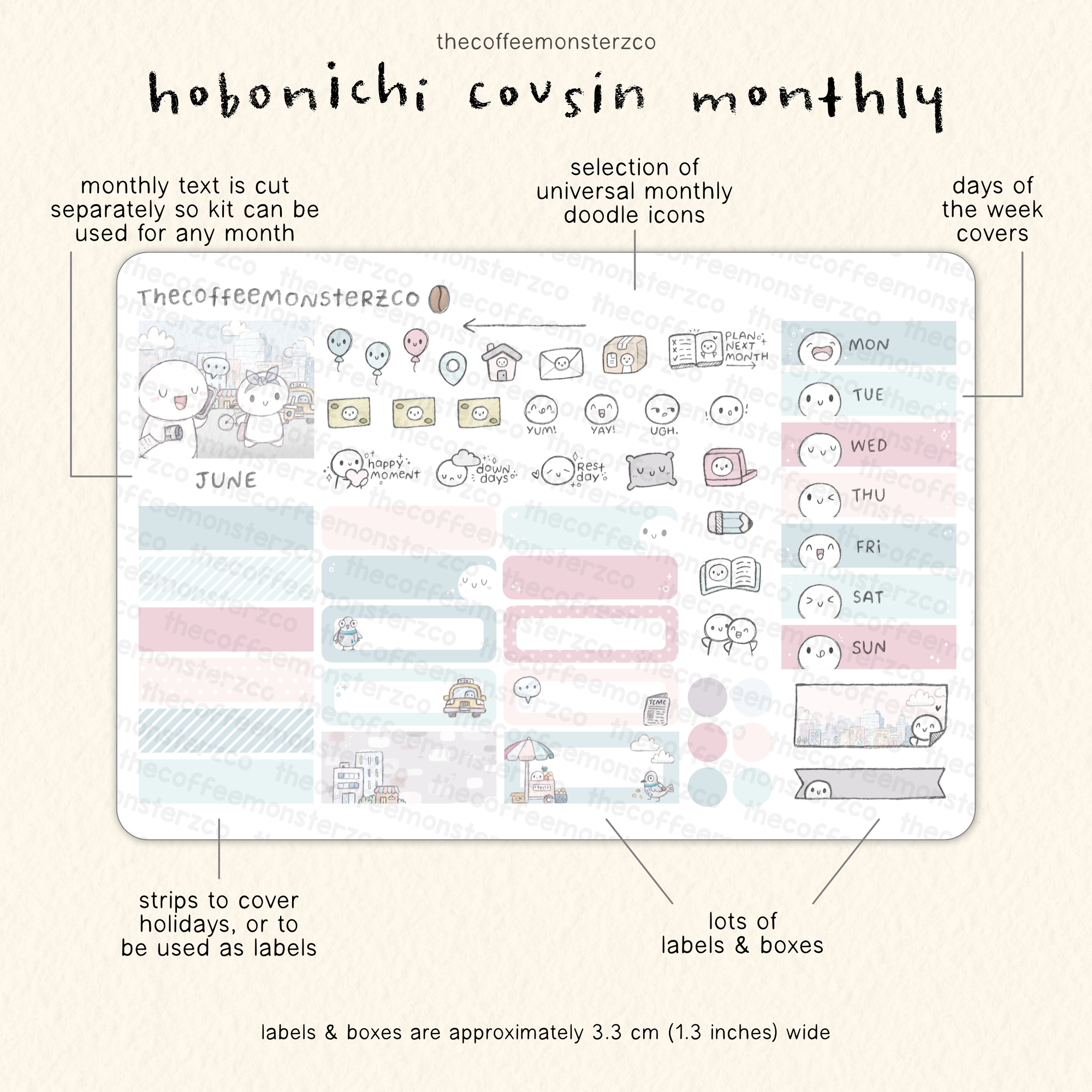 2026 Hobonichi Cousin Monthly Kits